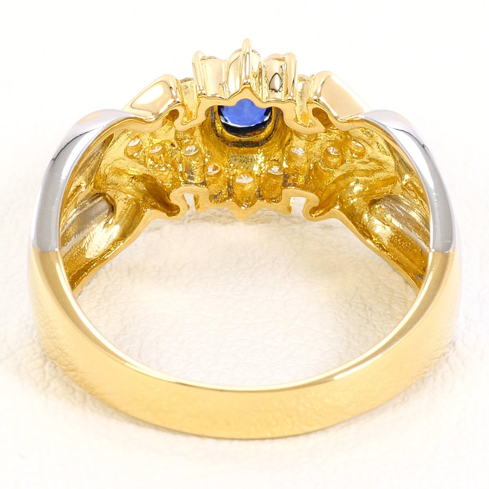 Unbranded Platinum Yellow Gold Yellow Gold (18K) Platinum 900 Band Ring (Pre-Owned)