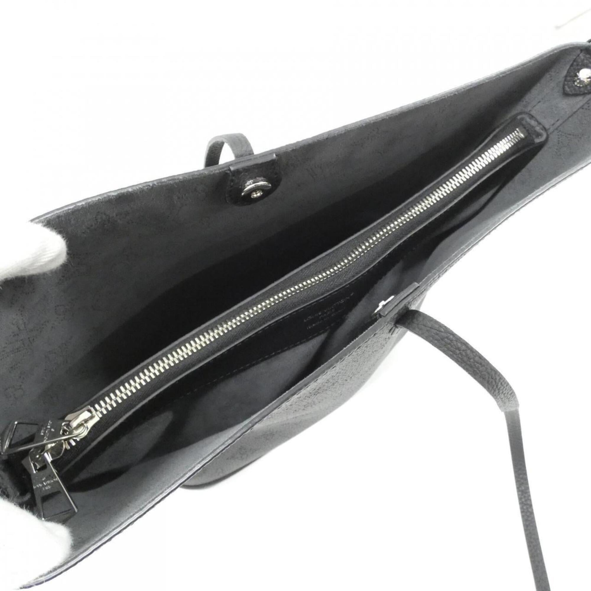 Louis Vuitton Mahina Black Leather Shoulder Bag (Pre-Owned)
