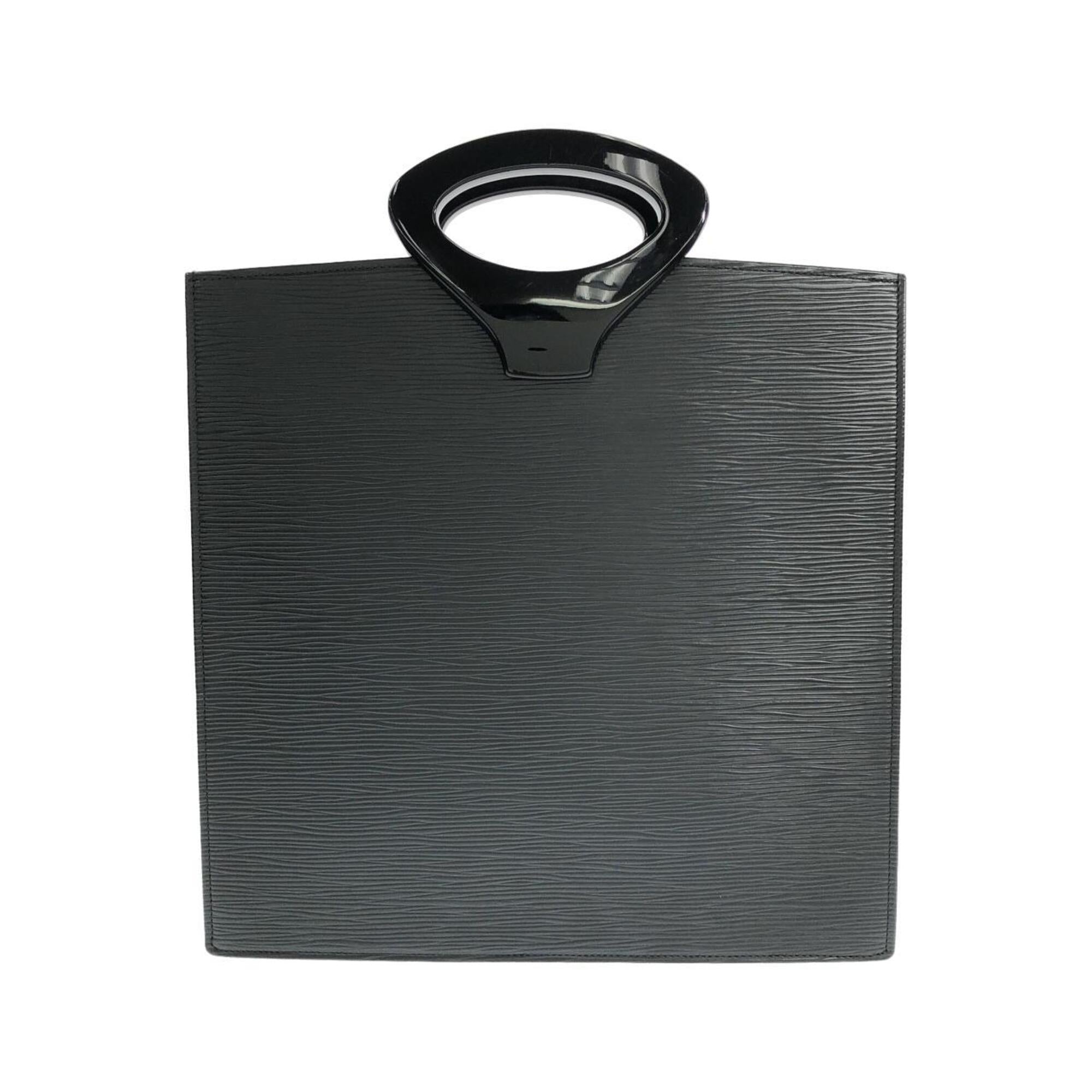 Louis Vuitton Black Leather Handbag (Pre-Owned)