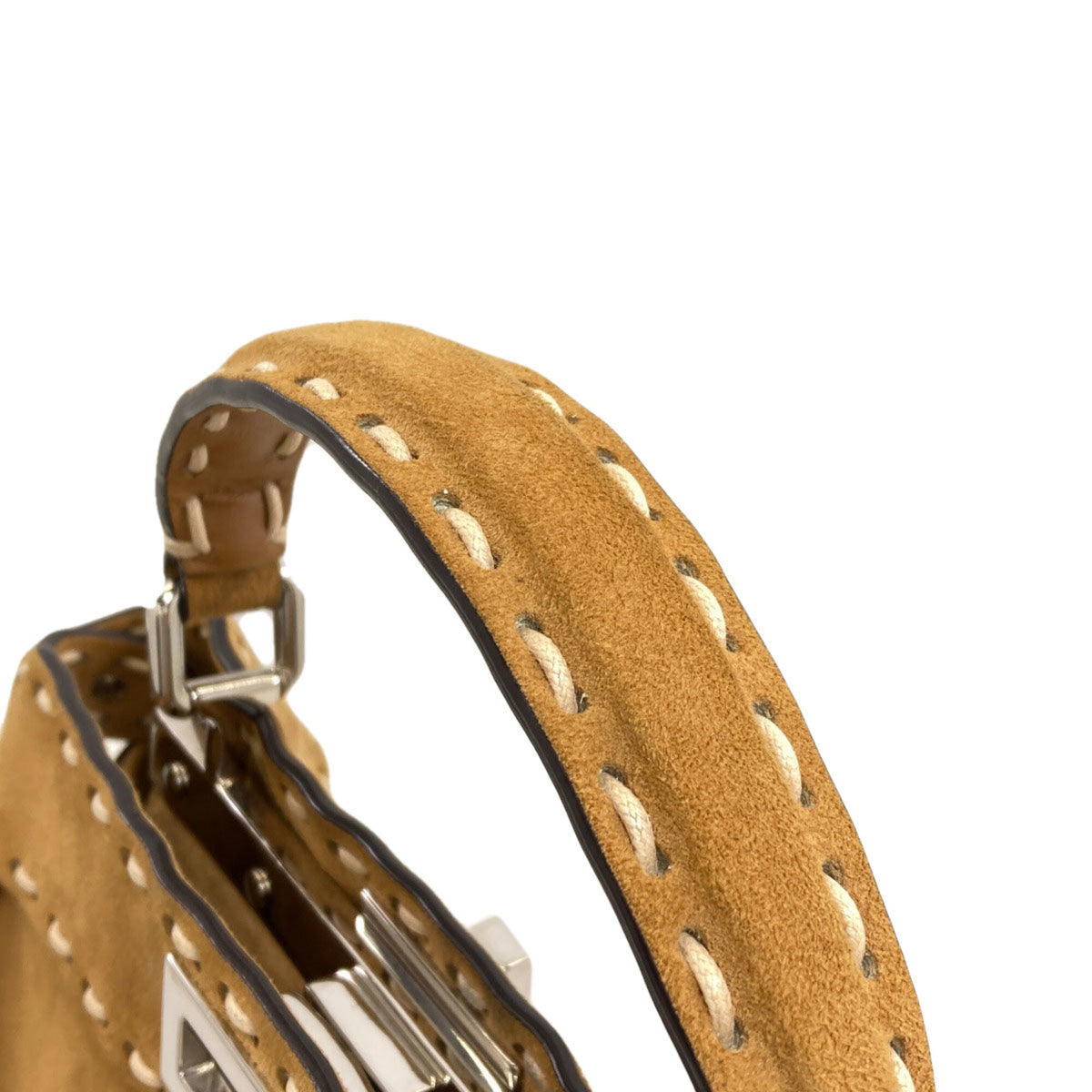 Fendi Brown Suede Handbag (Pre-Owned)