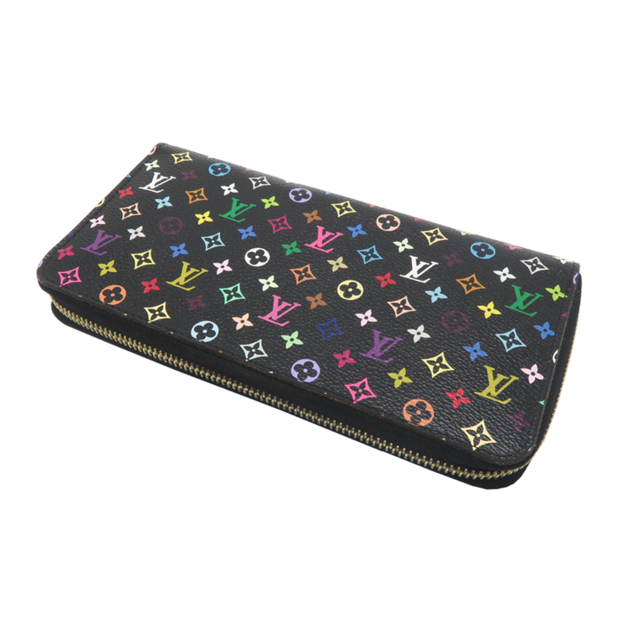 Louis Vuitton Noir Monogram Multicolore Long Wallet (Bi-Fold) (Pre-Owned)