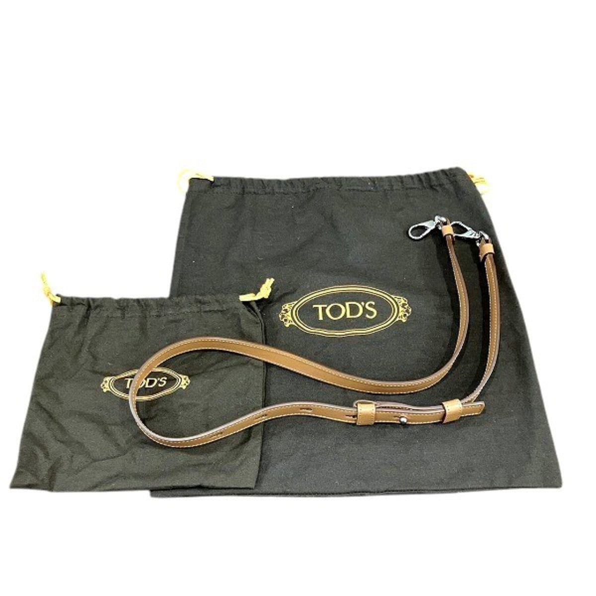 Tod's Brown Leather Handbag Shoulder Bag (Pre-Owned)