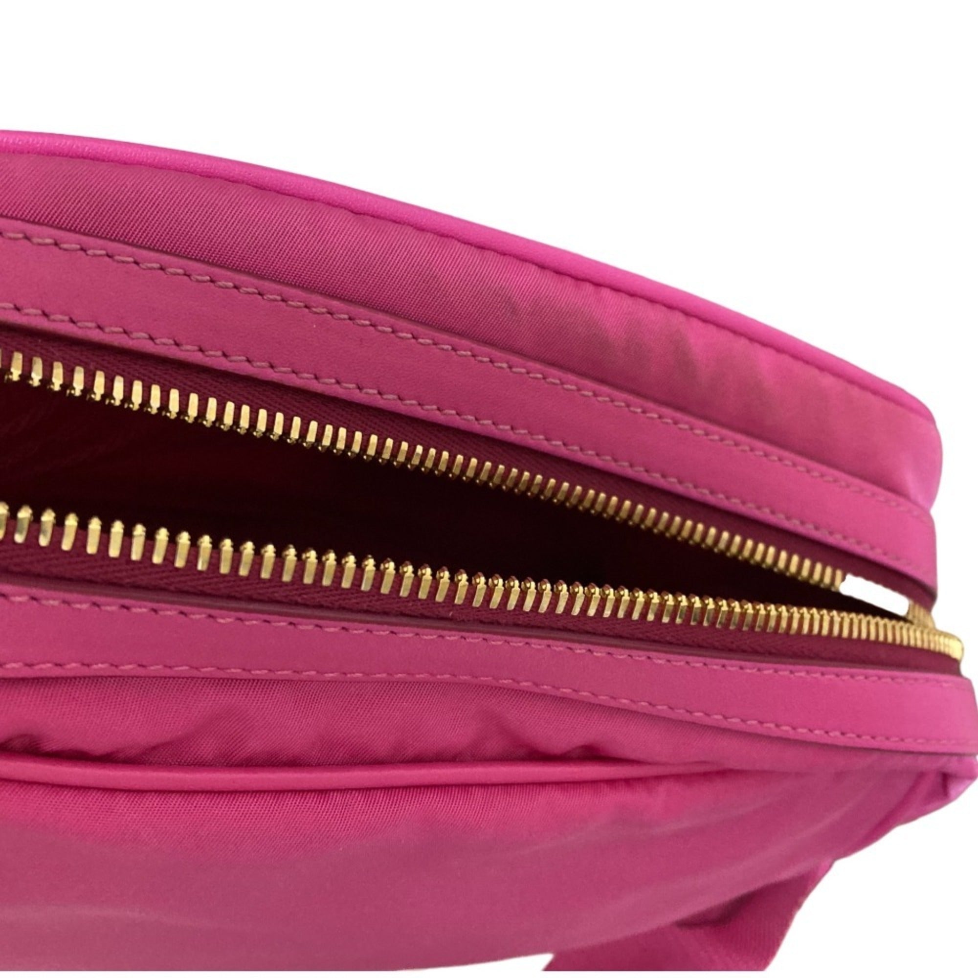 Prada Pink Nylon Canvas Shoulder Bag (Pre-Owned)