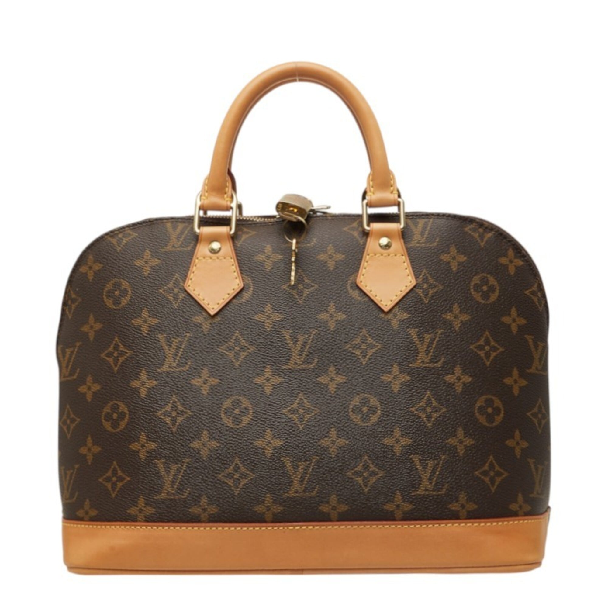 Louis Vuitton Brown Pvc Leather Handbag (Pre-Owned)