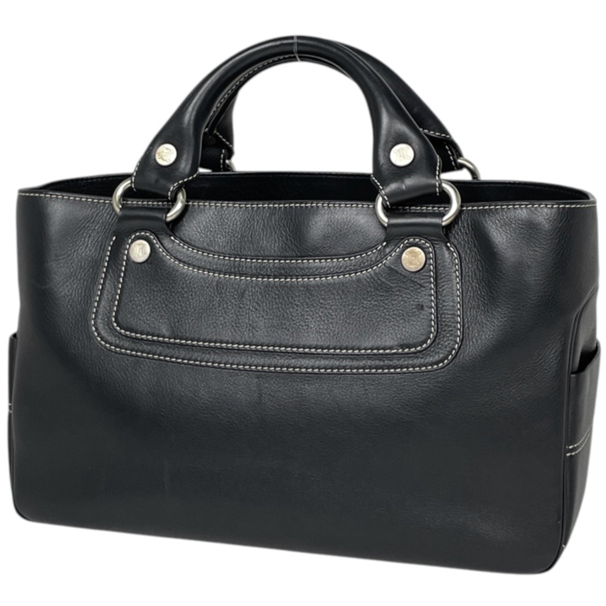 Celine Boogie Black Leather Handbag (Pre-Owned)