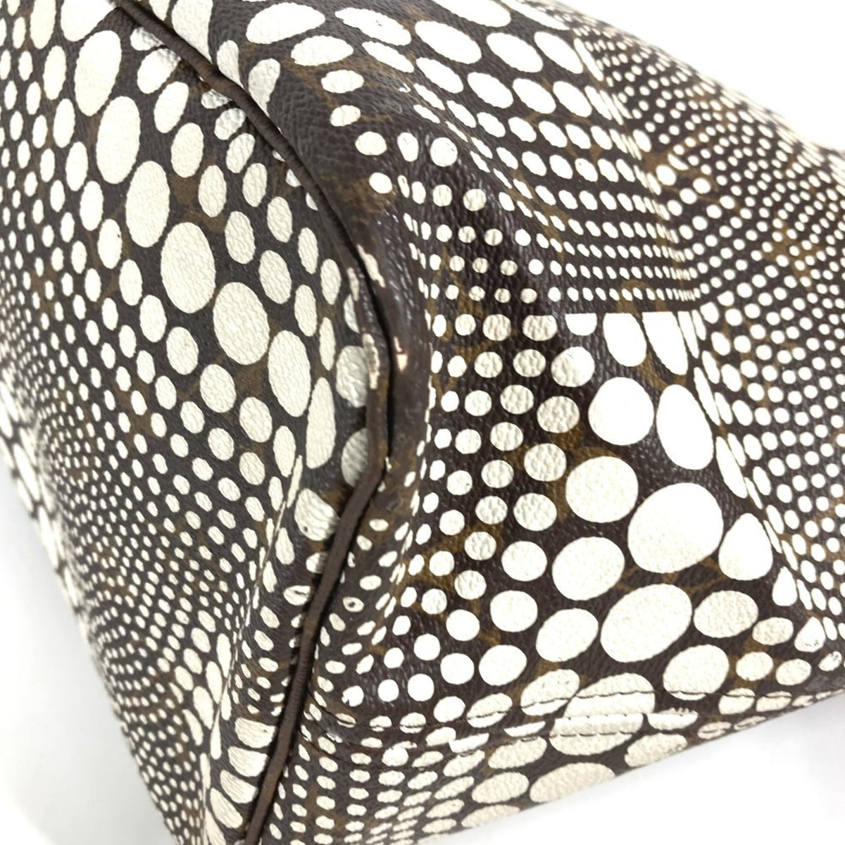 Louis Vuitton Brown White Monogram Canvas Shoulder Bag Tote Bag (Pre-Owned)