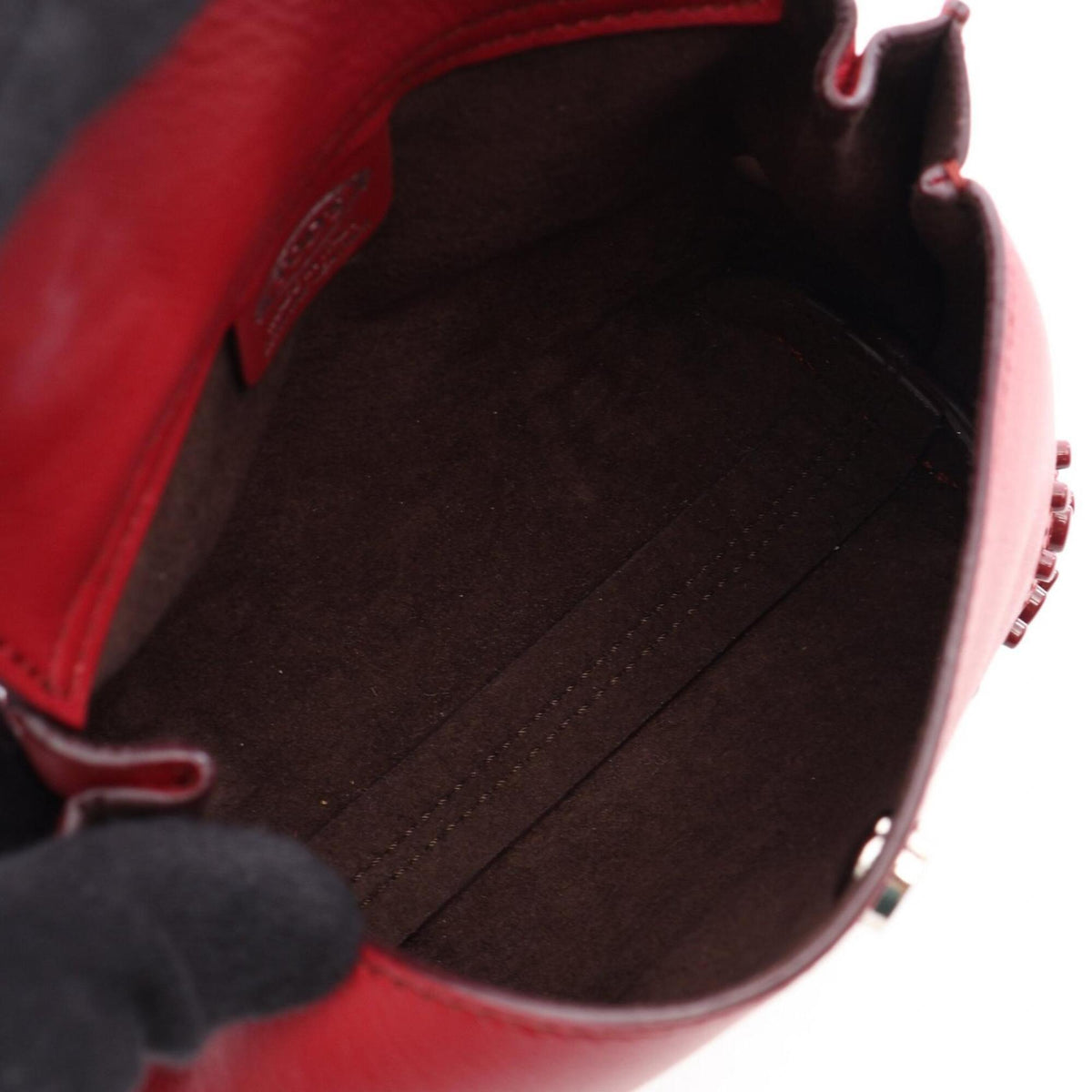Tod's Red Color Leather Handbag (Pre-Owned)