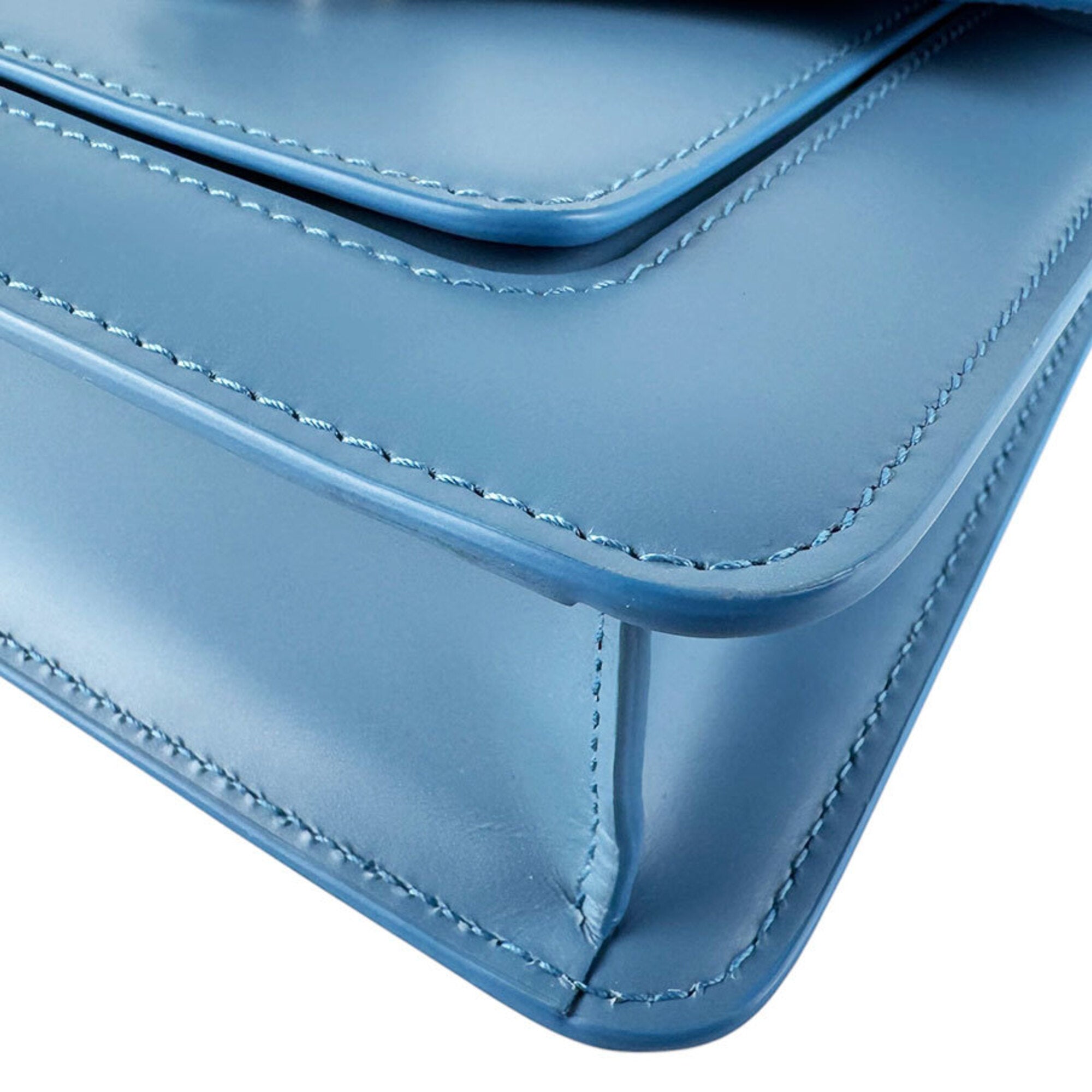 Bvlgari Blue Leather Shoulder Bag (Pre-Owned)