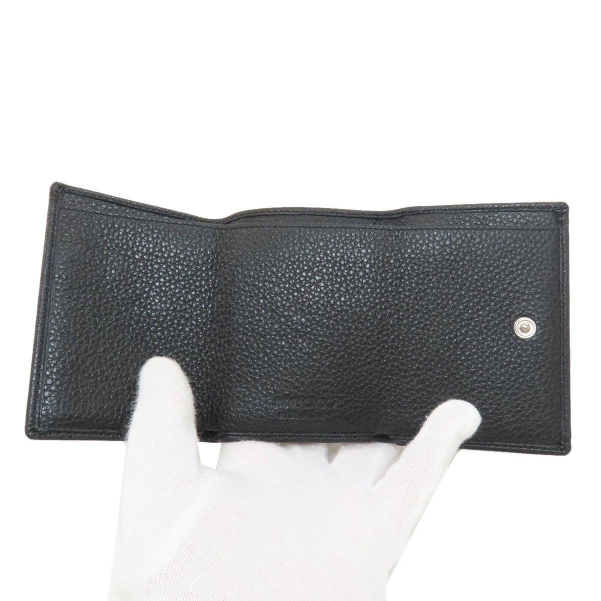 Jimmy Choo Black Leather Wallet (Tri-Fold) (Pre-Owned)