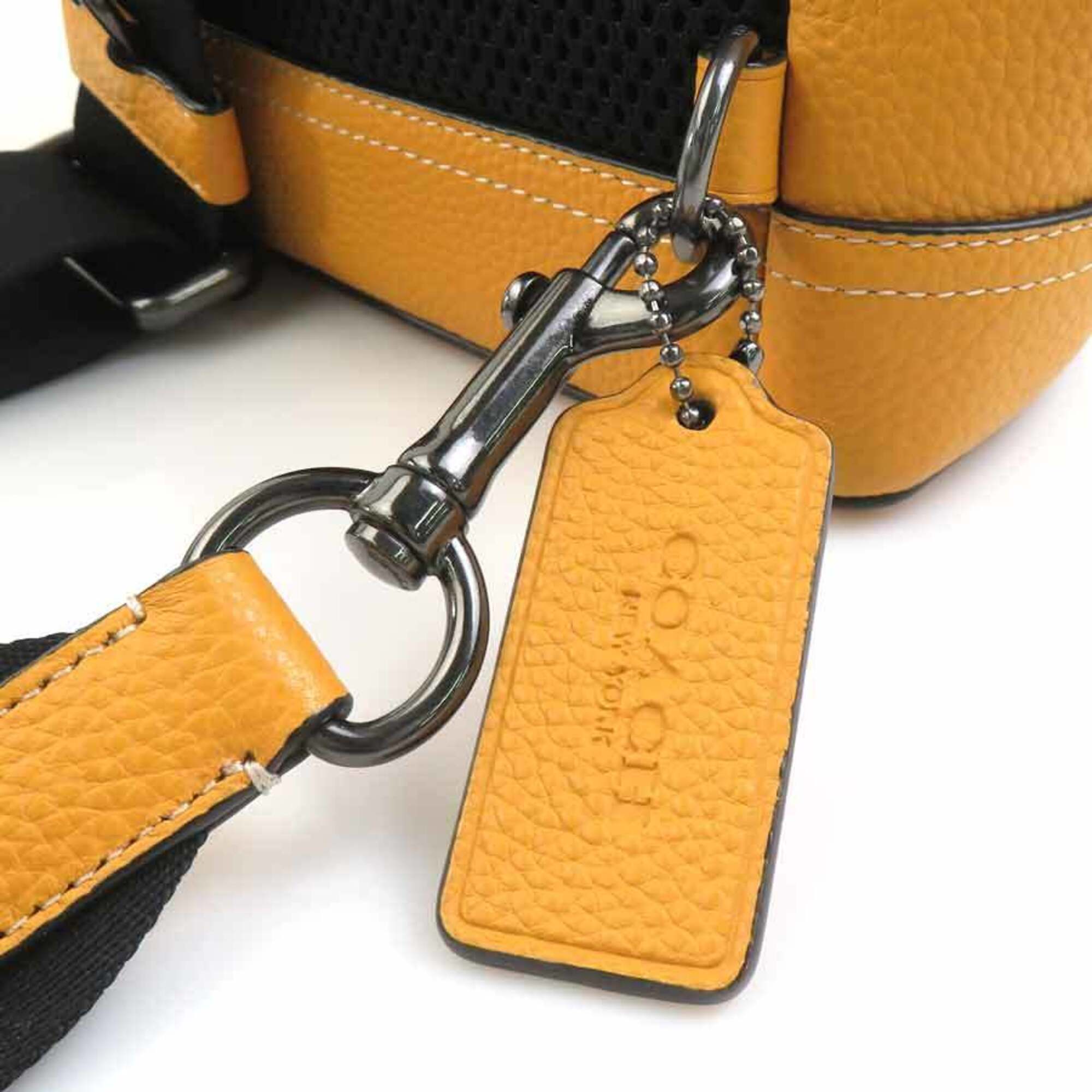 Coach Yellow Leather Sling Bag (Pre-Owned)