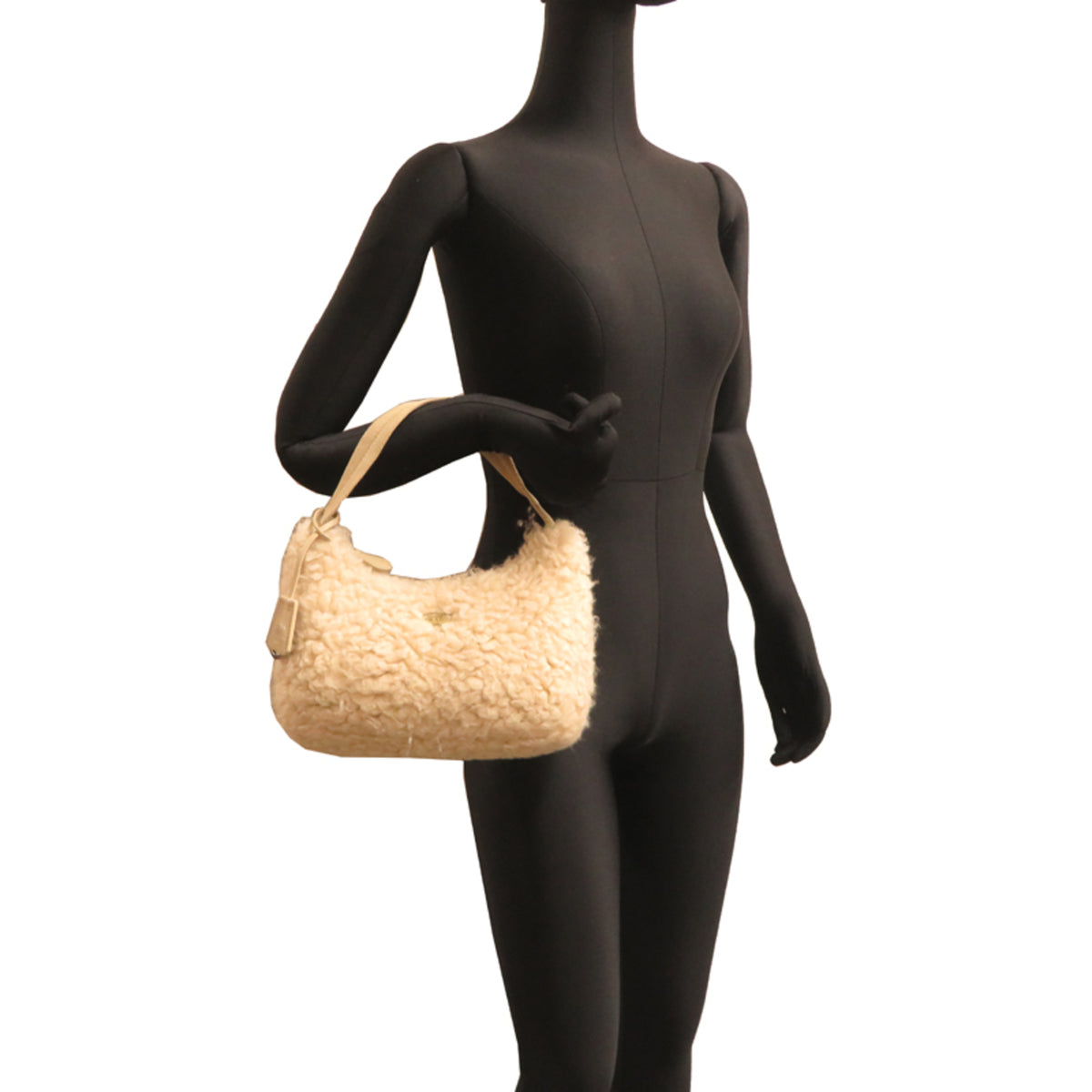 Prada White Silk Wool Handbag (Pre-Owned)