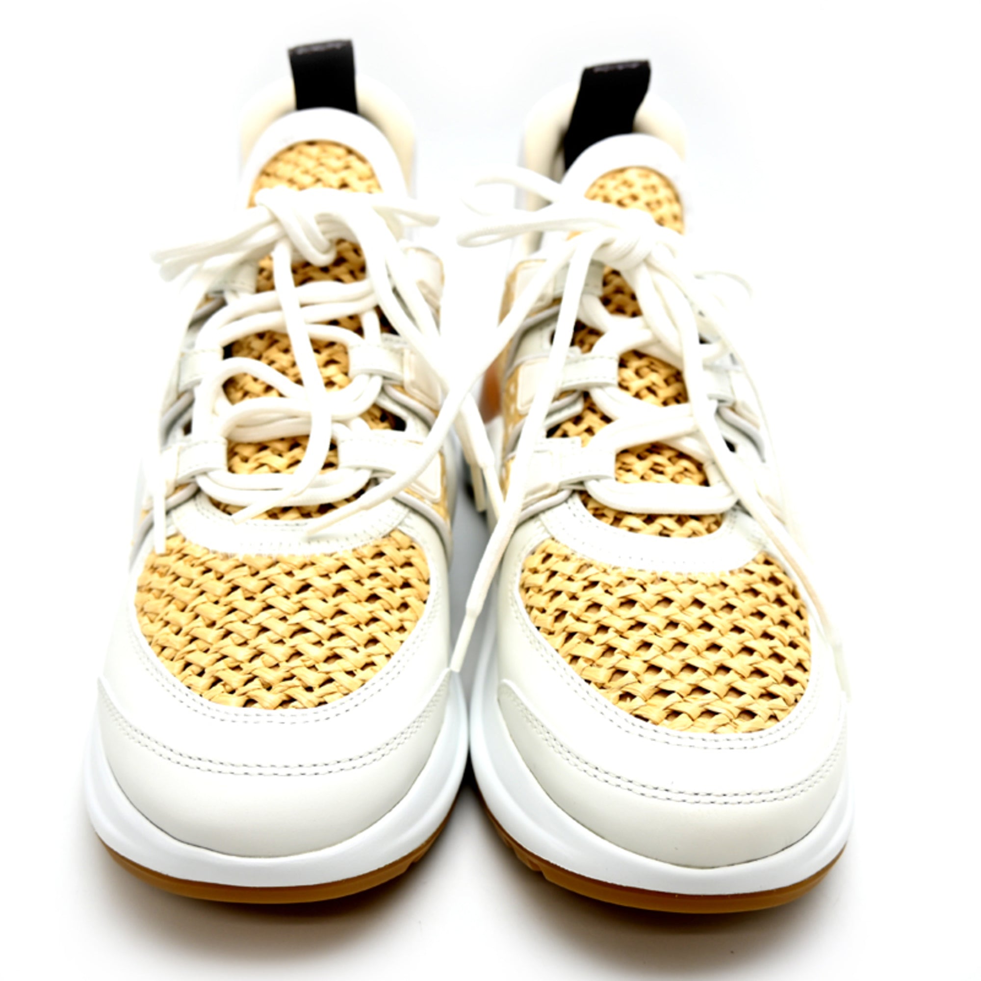 Louis Vuitton Beige White Sneakers (Pre-Owned)