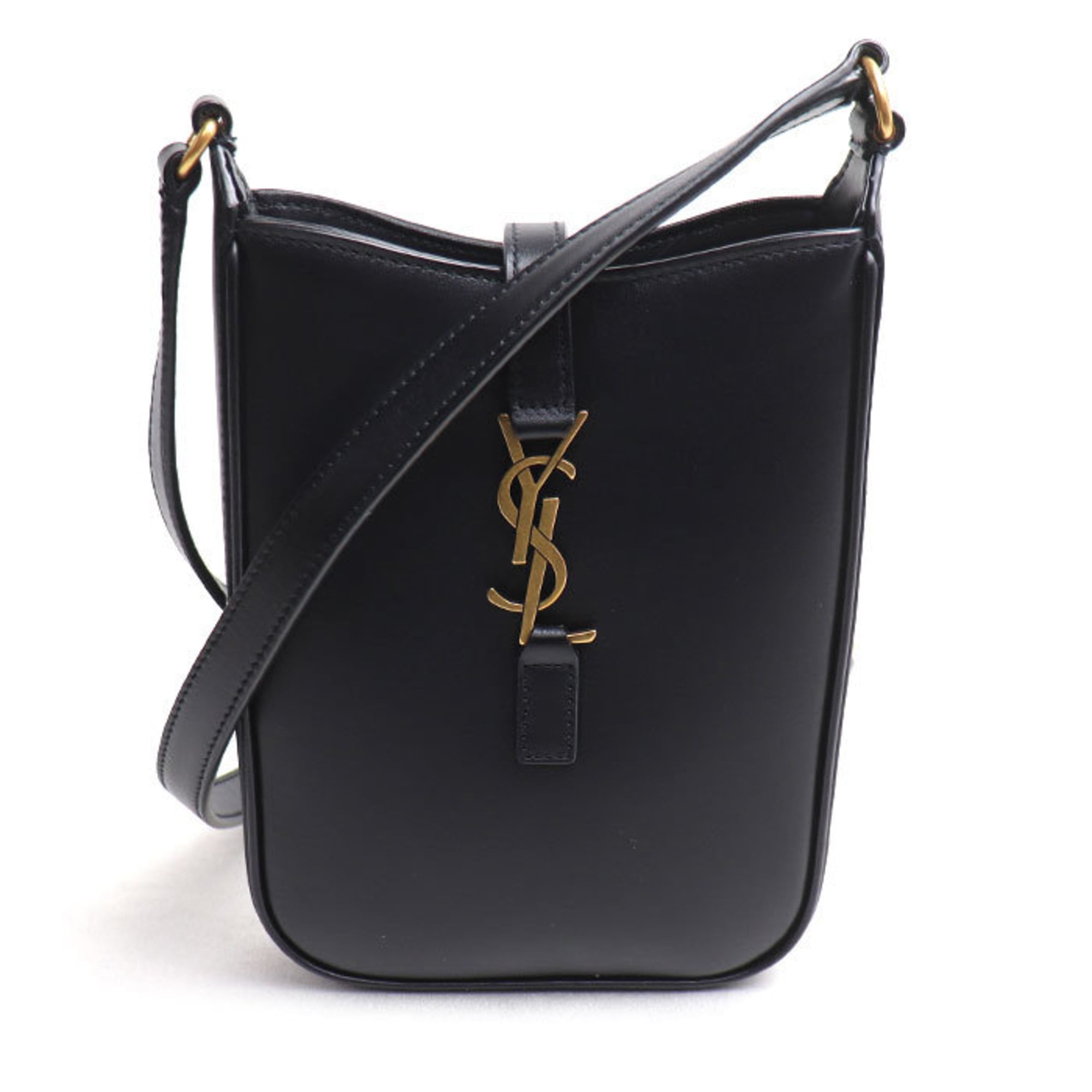 Saint Laurent Black Leather Shoulder Bag (Pre-Owned)