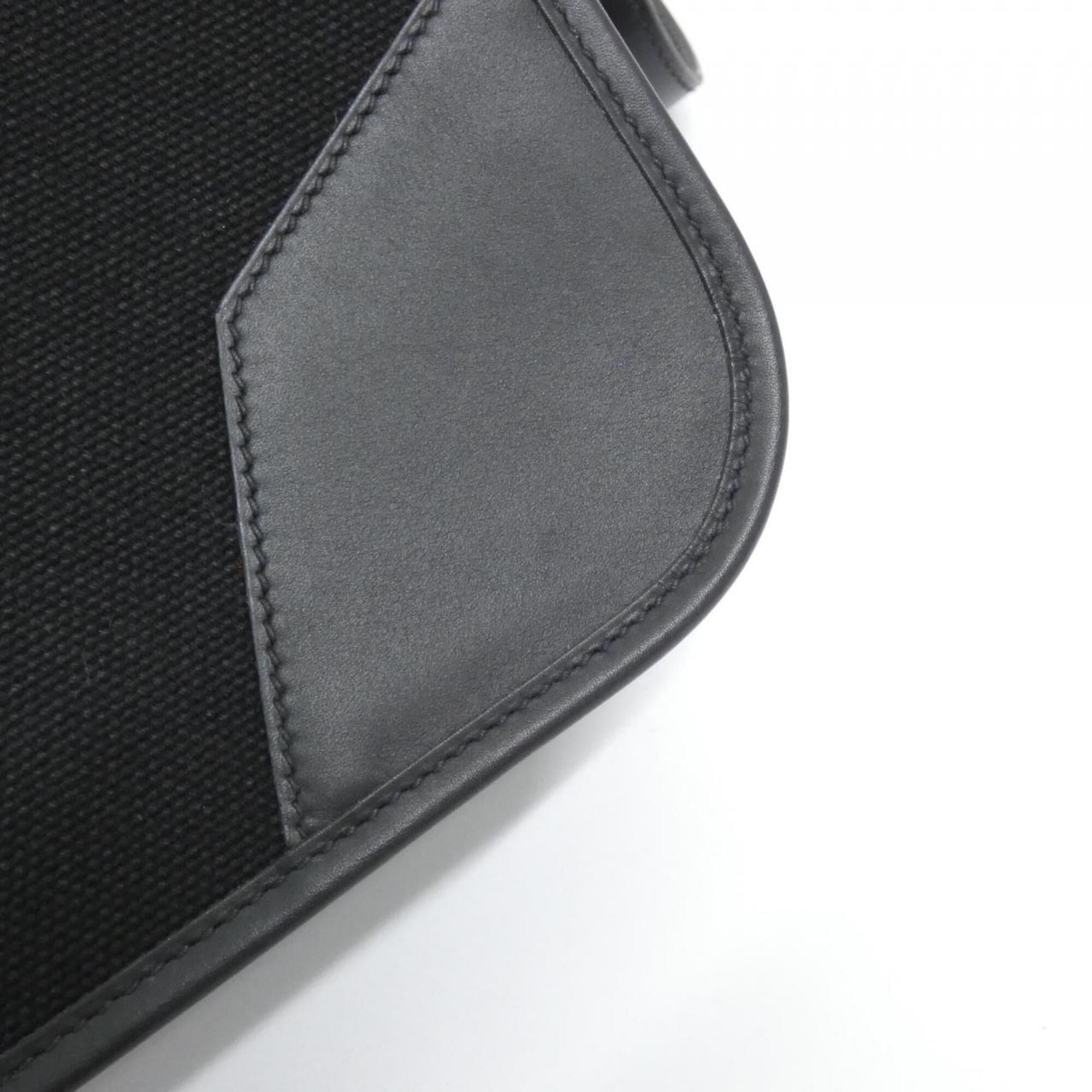 Hermes Black Canvas Handbag (Pre-Owned)