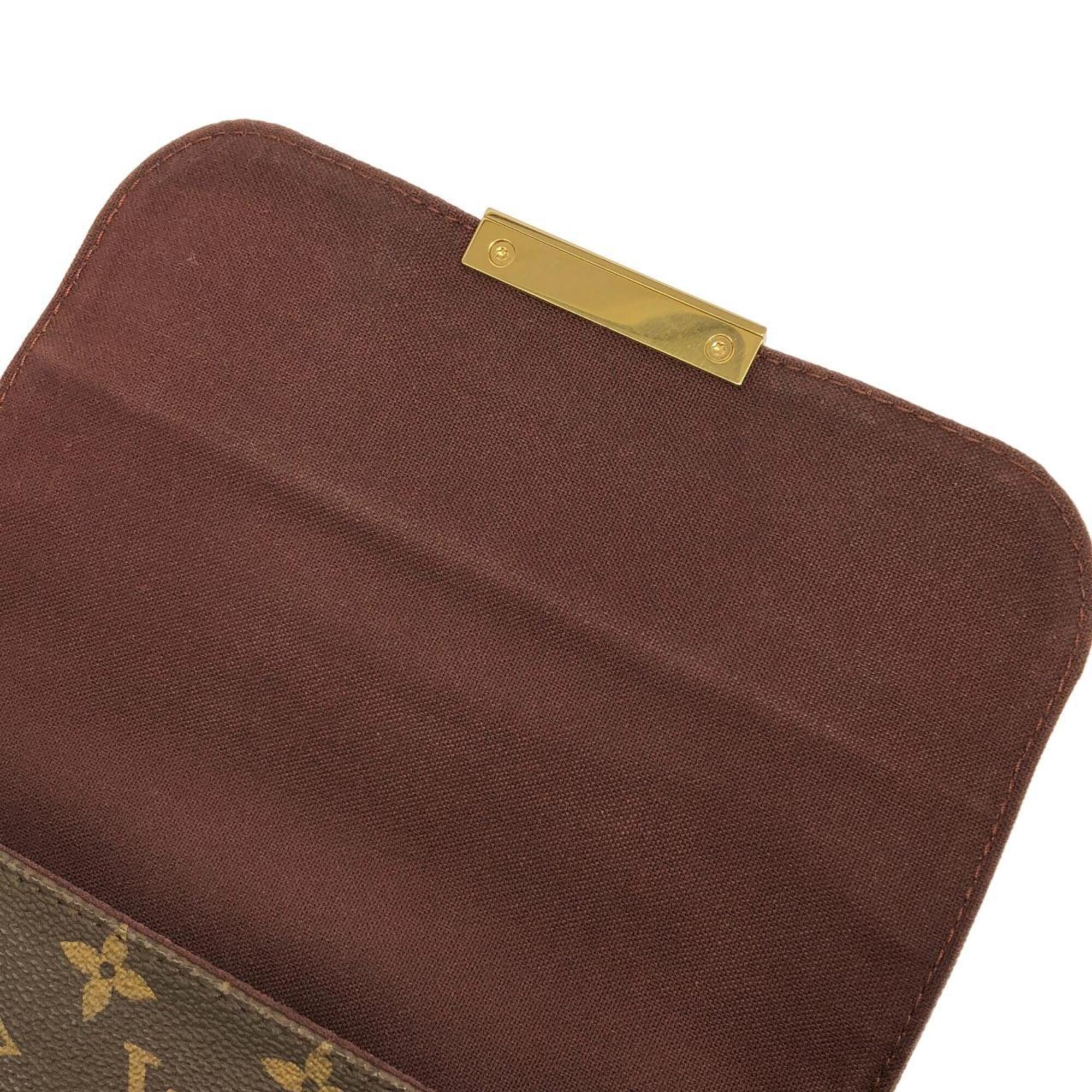Louis Vuitton Marron Monogram Coated Canvas Shoulder Bag (Pre-Owned)