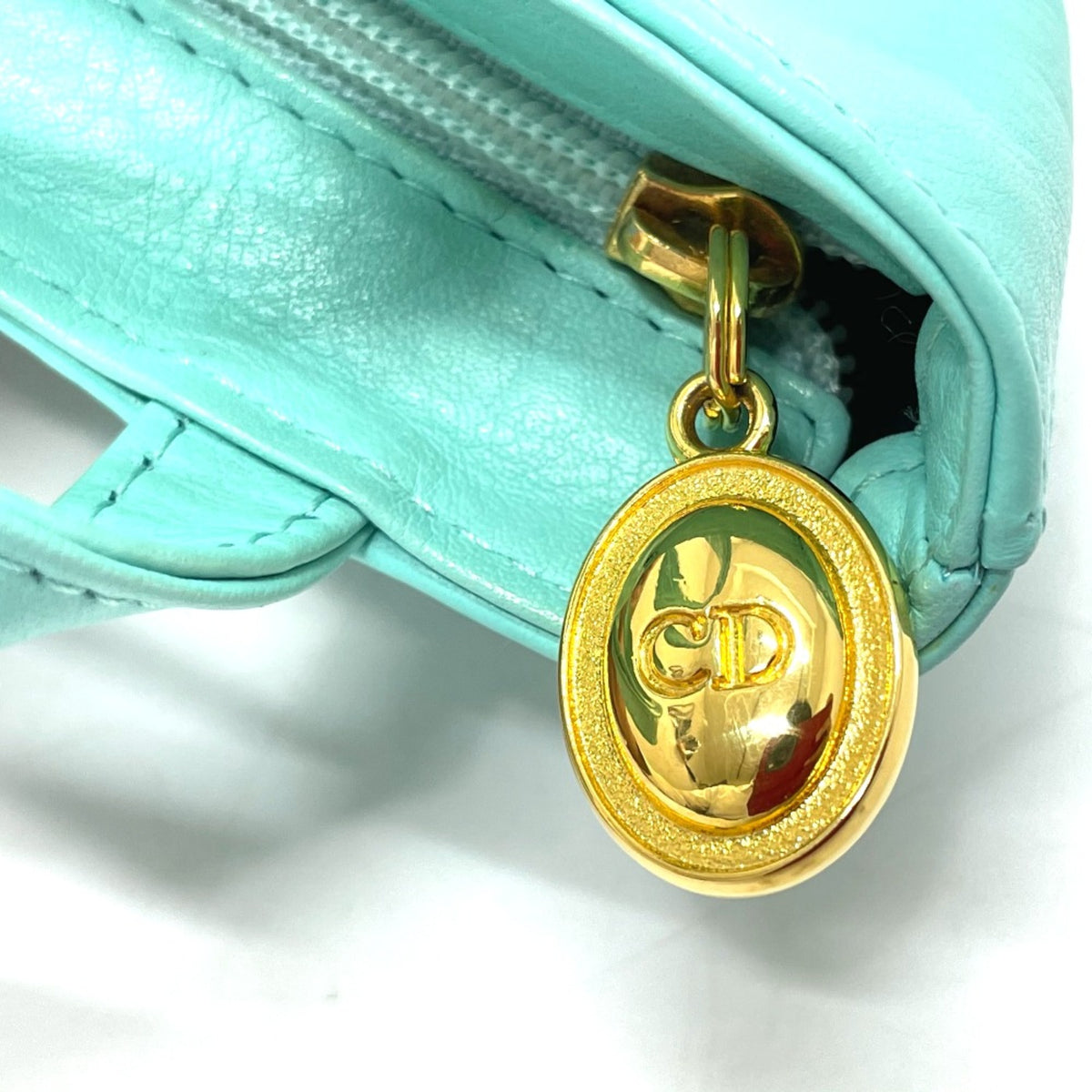 Christian Dior Blue Leather Handbag (Pre-Owned)