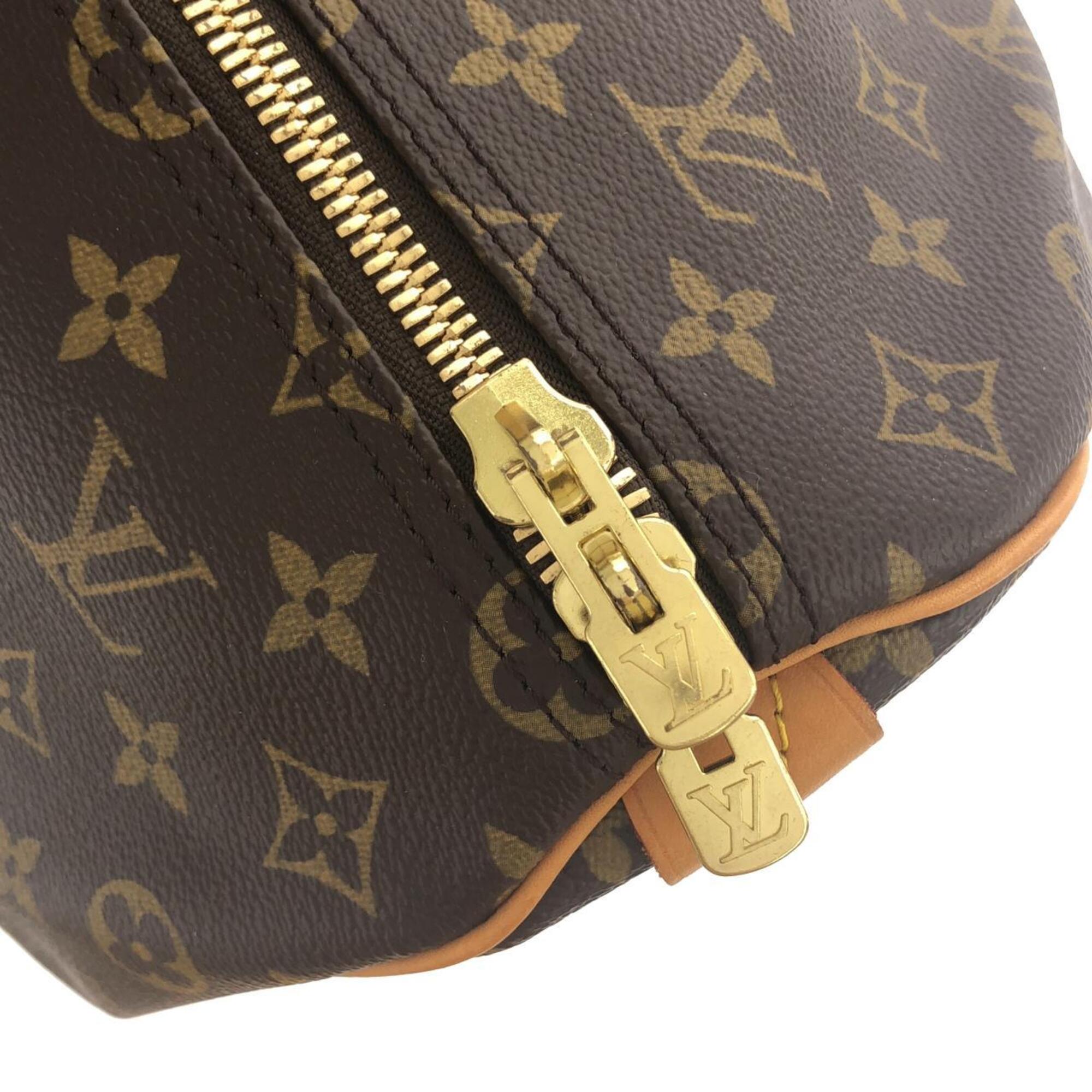 Louis Vuitton Marron Coated Canvas Boston Bag (Pre-Owned)