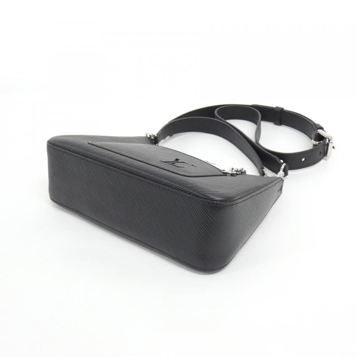 Louis Vuitton Black Leather Pouch Shoulder Bag (Pre-Owned)
