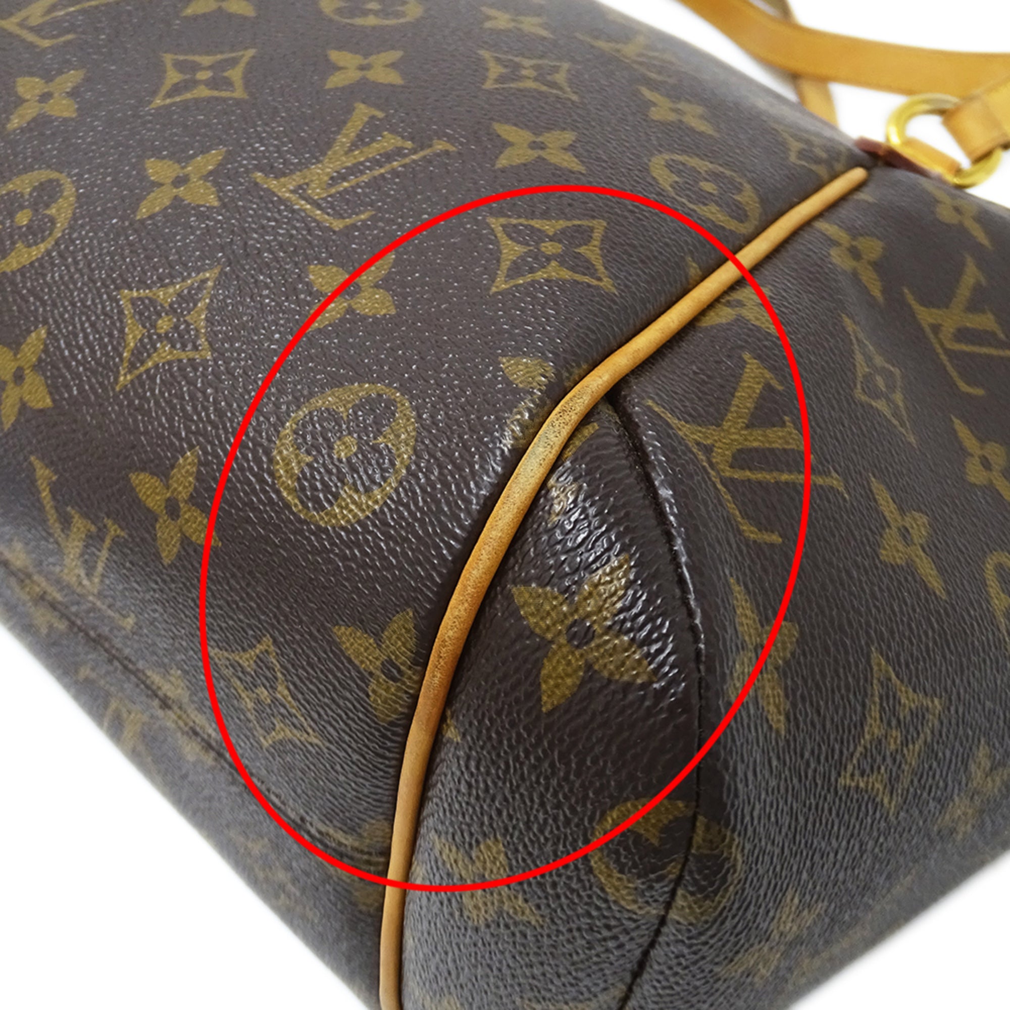 Louis Vuitton Brown Monogram Canvas Handbag Tote Bag (Pre-Owned)