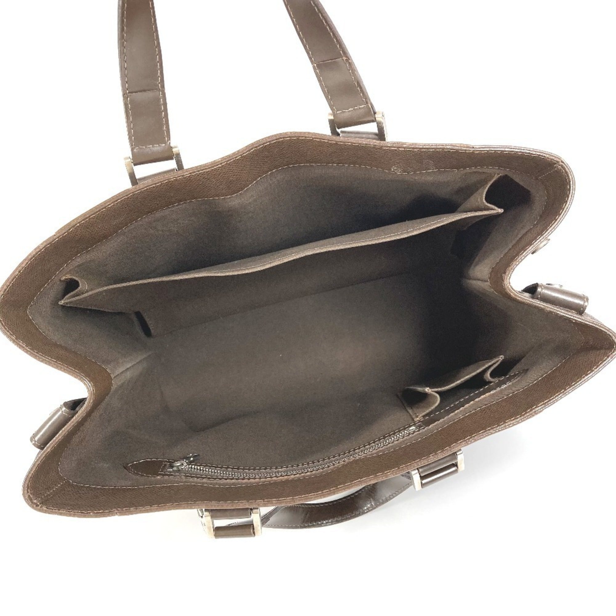 Louis Vuitton Brown Grizzly Taiga Leather Handbag Tote Bag (Pre-Owned)