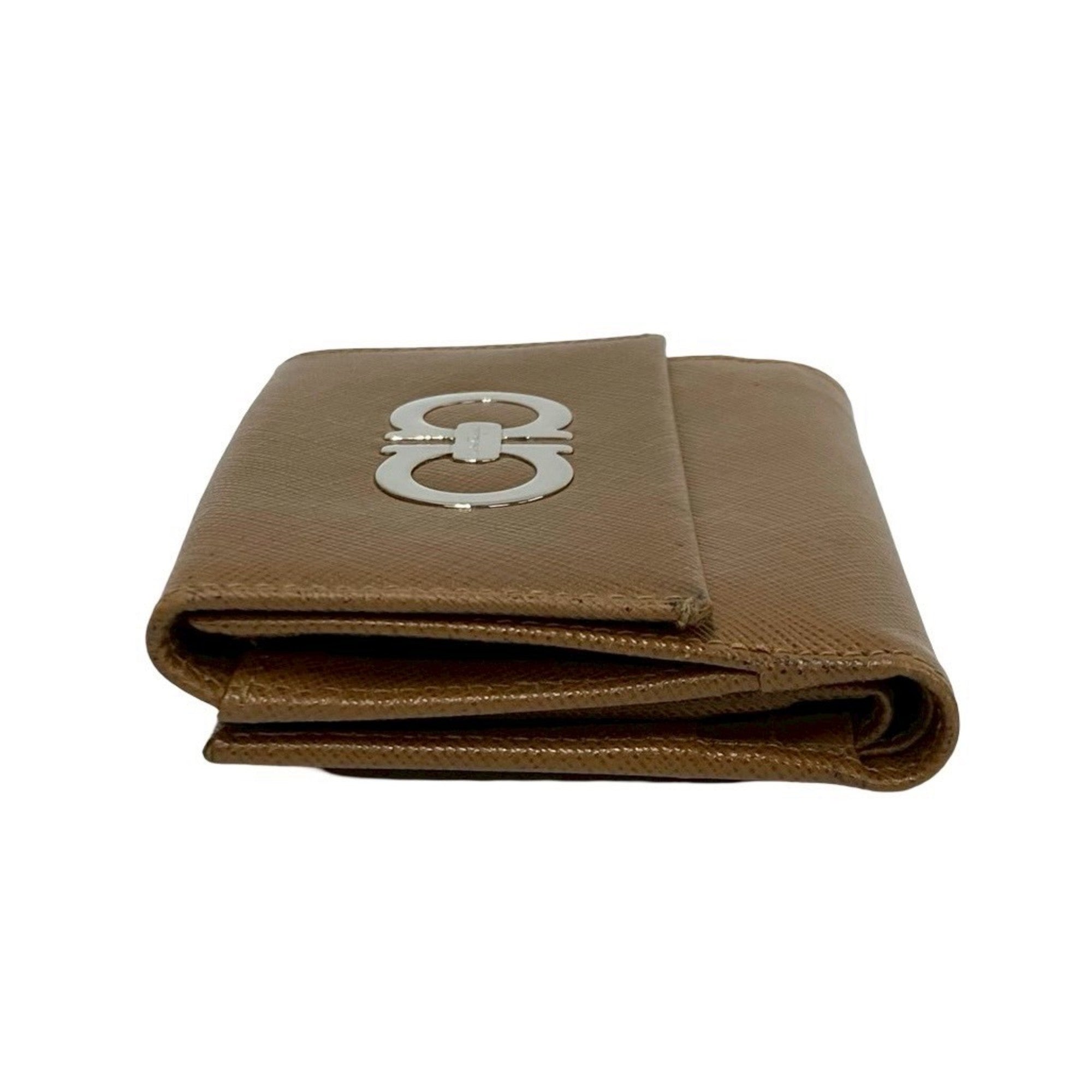 Salvatore Ferragamo Brown Leather Wallet (Bi-Fold) (Pre-Owned)