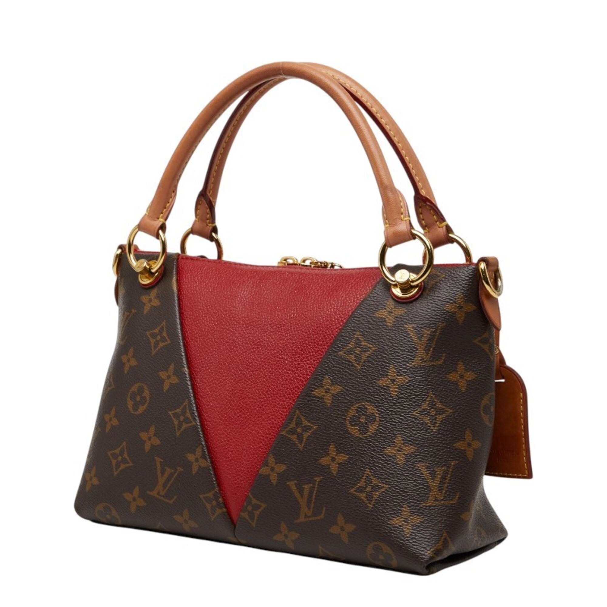 Louis Vuitton Cerise Monogram Red Brown Monogram Handbag Shoulder Bag (Pre-Owned)
