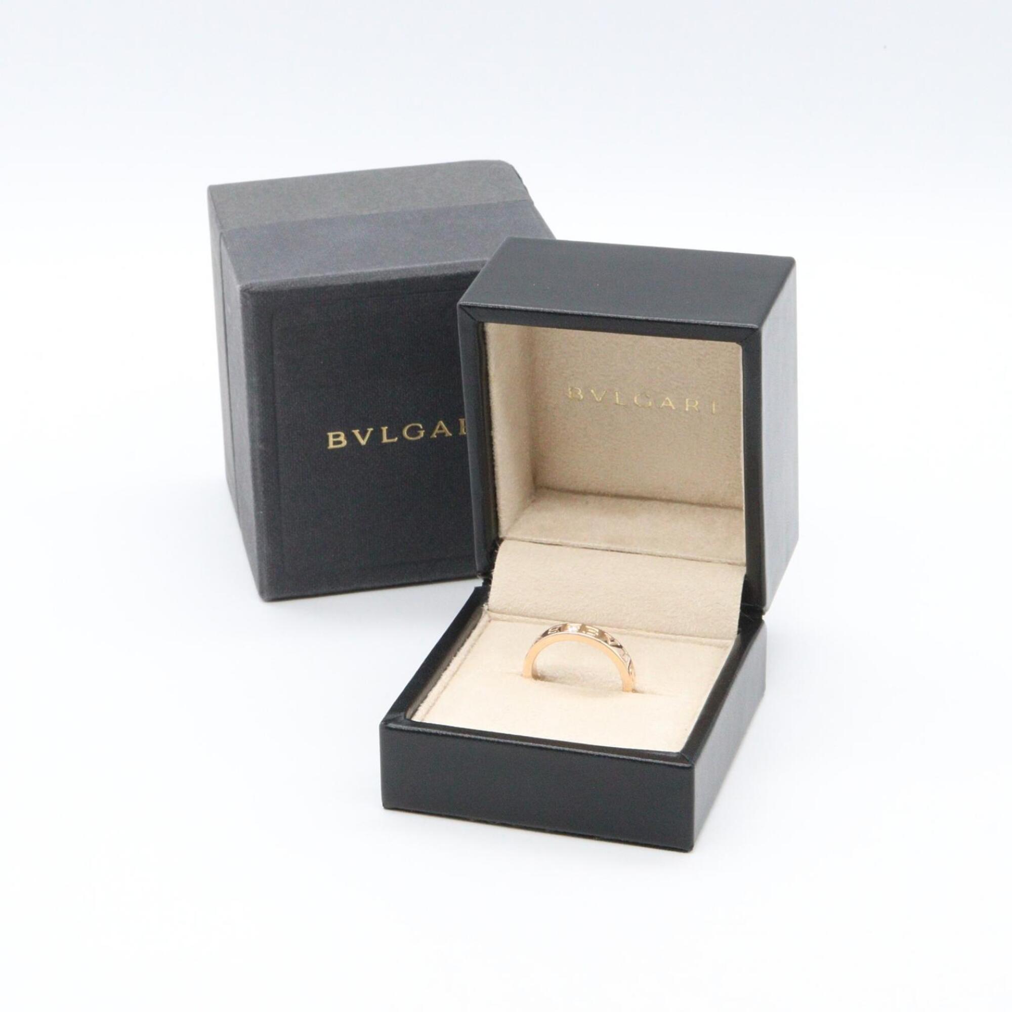Bvlgari Gold Clear Pink Gold (18K) Band Ring (Pre-Owned)