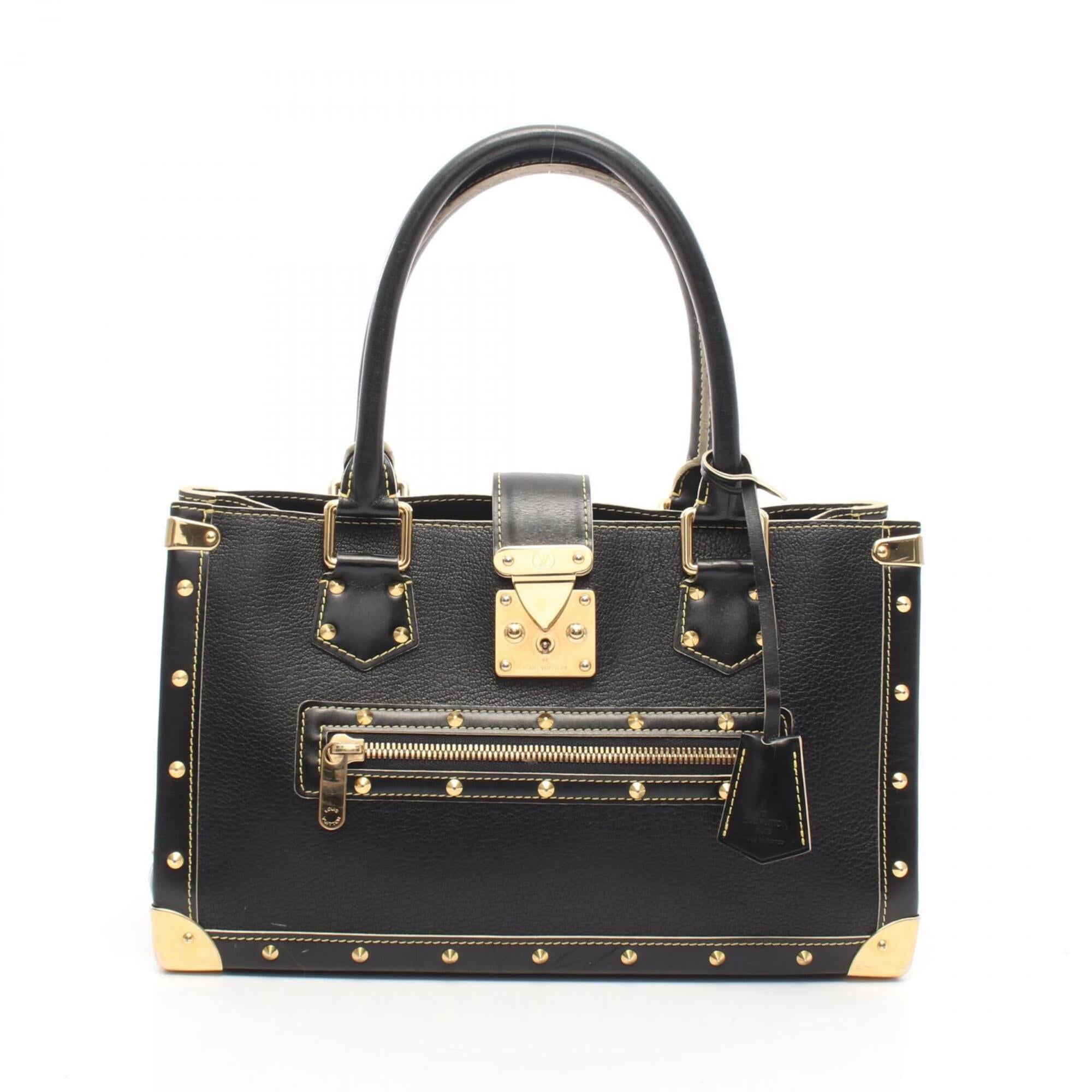 Louis Vuitton Black Leather Handbag (Pre-Owned)
