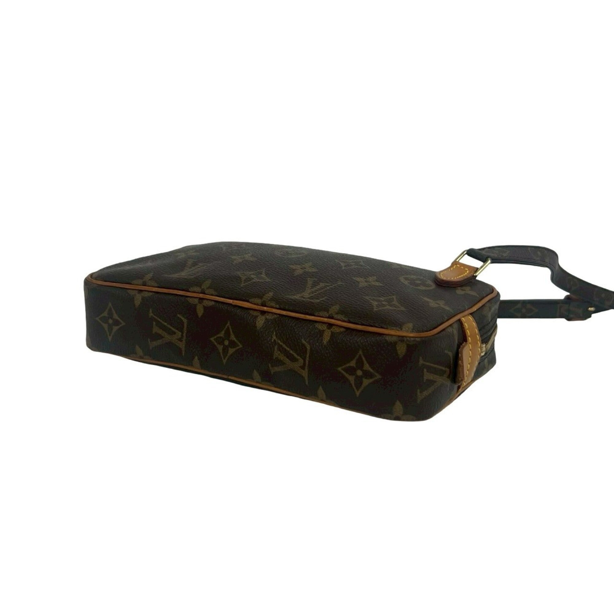 Louis Vuitton Brown Leather Pvc Pochette Shoulder Bag (Pre-Owned)