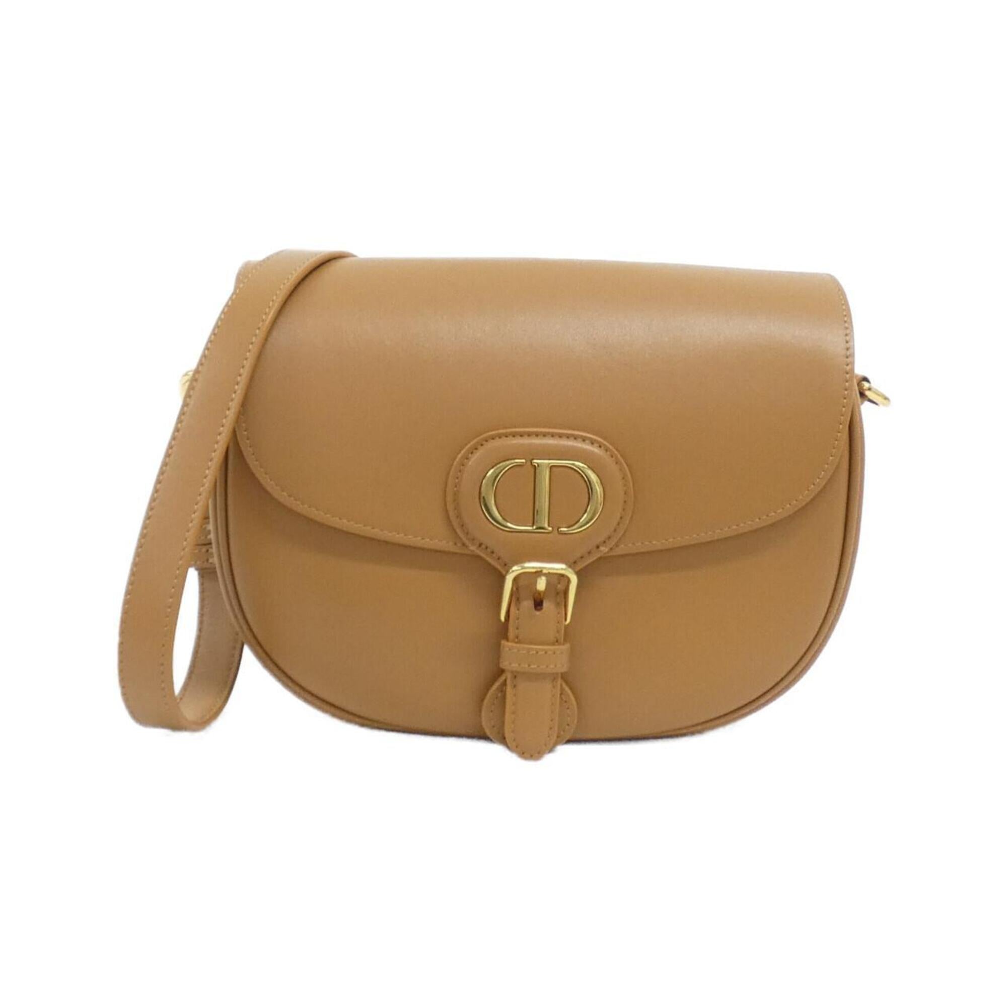 Christian Dior Brown Leather Shoulder Bag (Pre-Owned)
