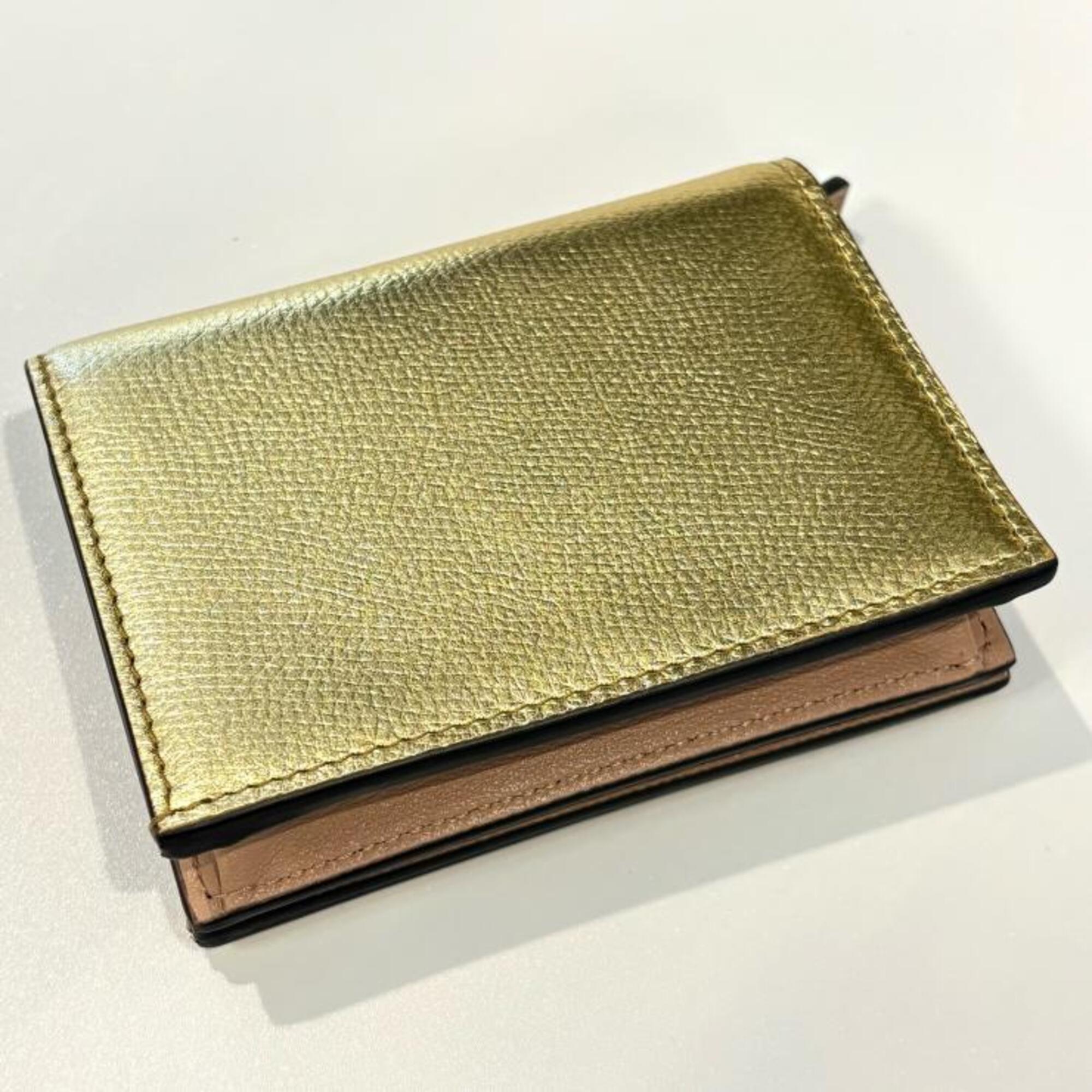 Valentino Beige Leather Wallet (Bi-Fold) (Pre-Owned)