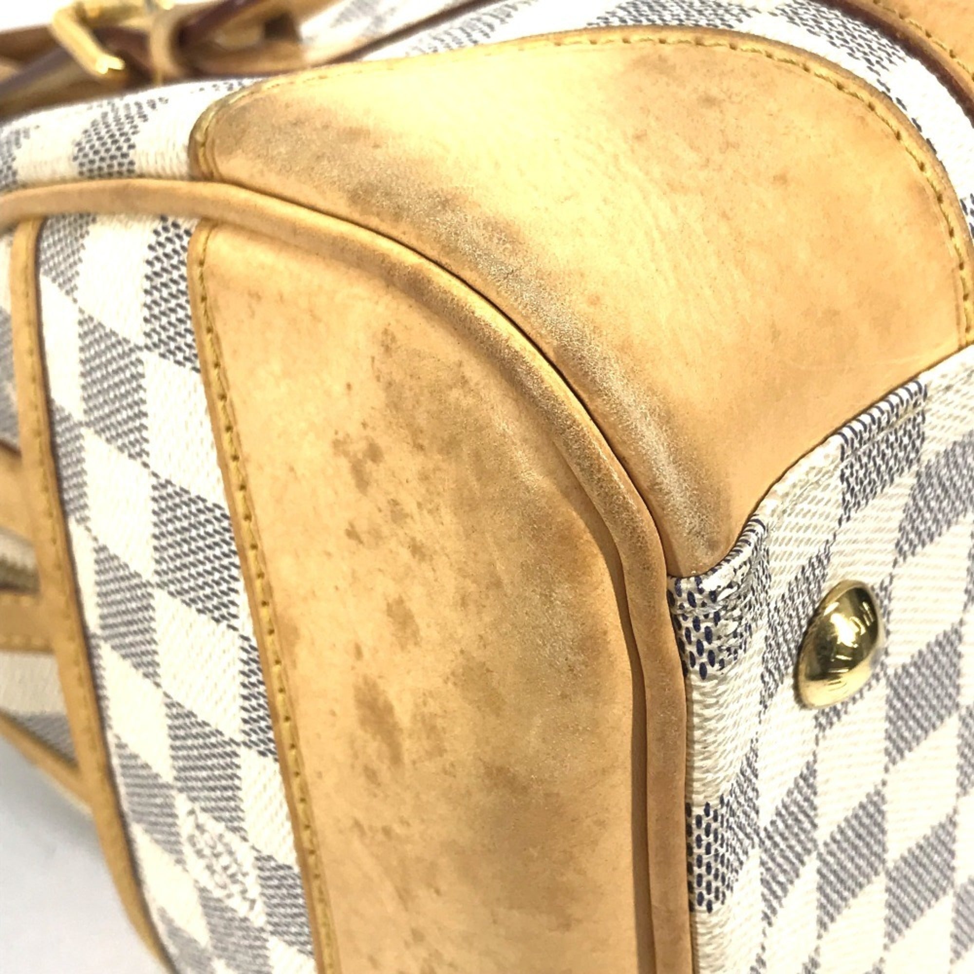 Louis Vuitton Damier Azur White Damier Azur Boston Bag Handbag (Pre-Owned)