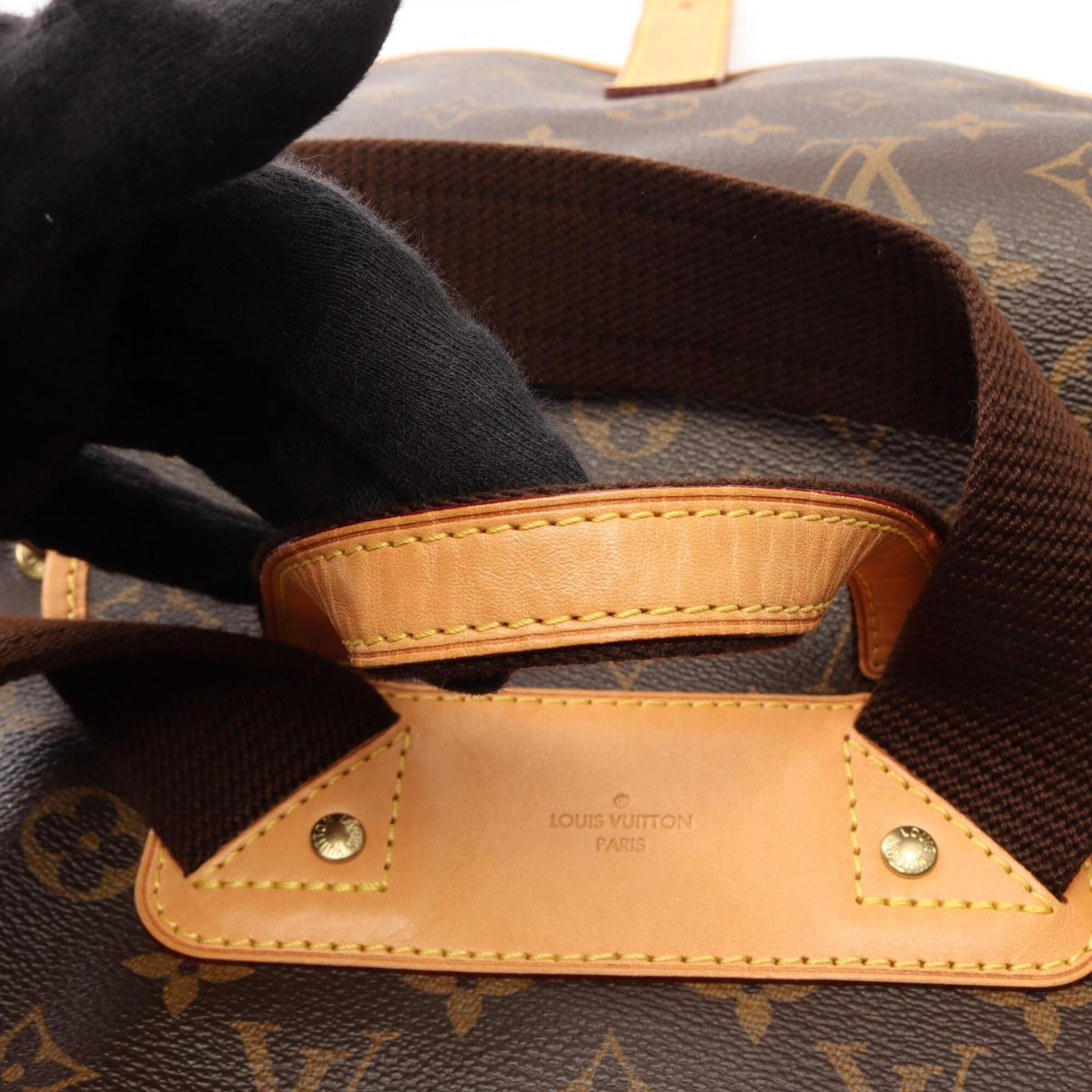 Louis Vuitton Brown Pvc Leather Backpack Handbag (Pre-Owned)
