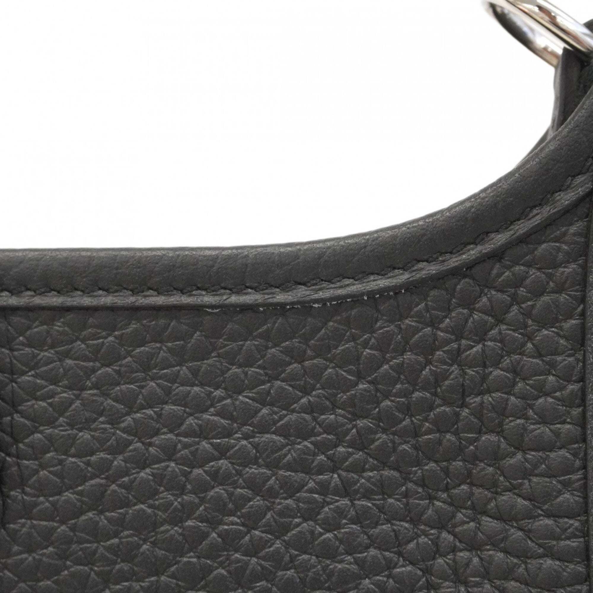 Hermes Black Taurillon Clemence Leather Shoulder Bag (Pre-Owned)