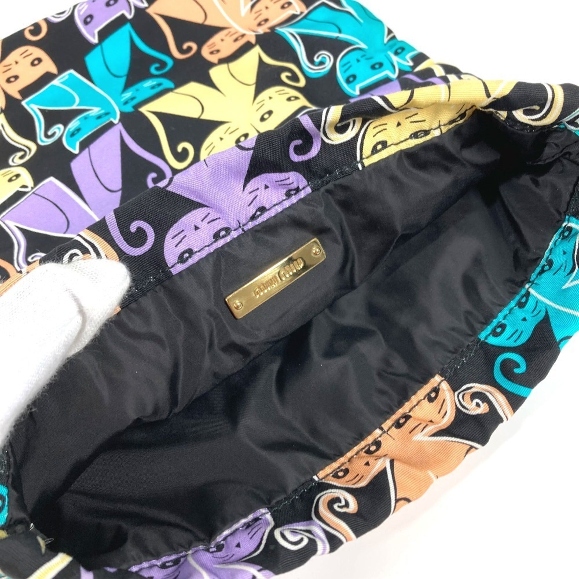 Miu Miu Multi-Color Nylon Pouch (Pre-Owned)