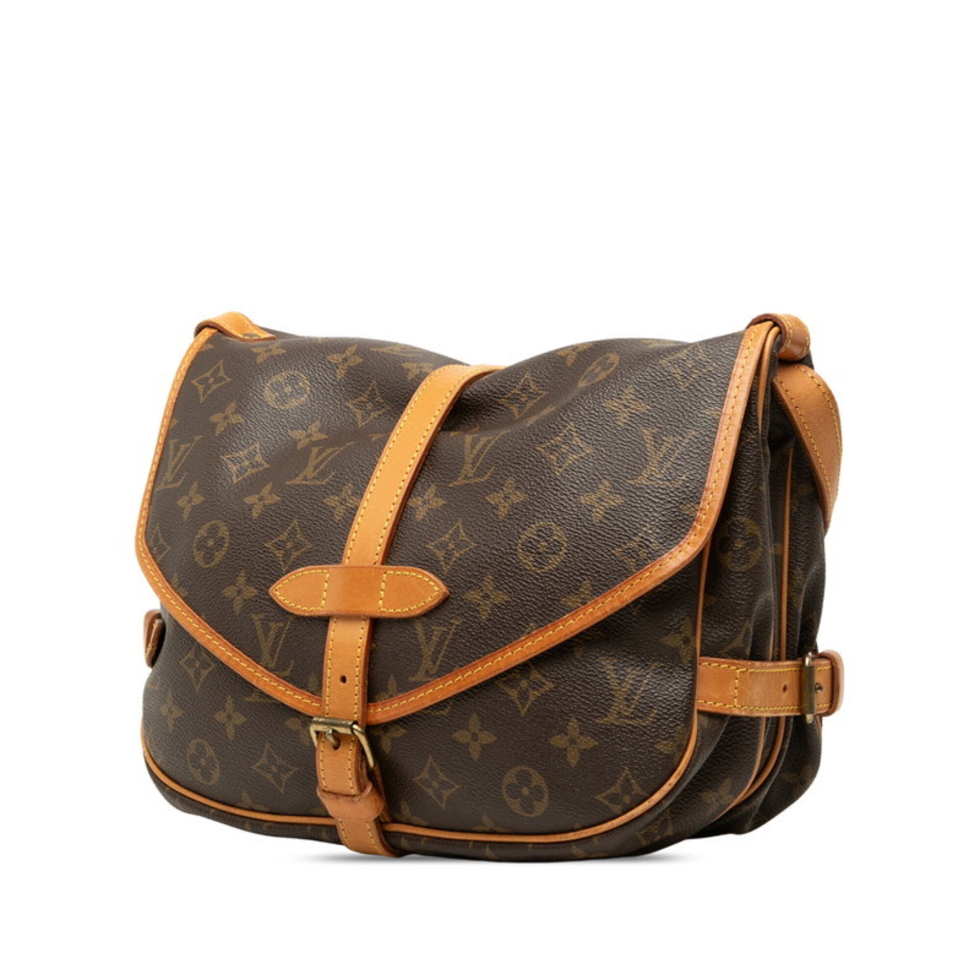 Louis Vuitton Brown Pvc Leather Shoulder Bag (Pre-Owned)