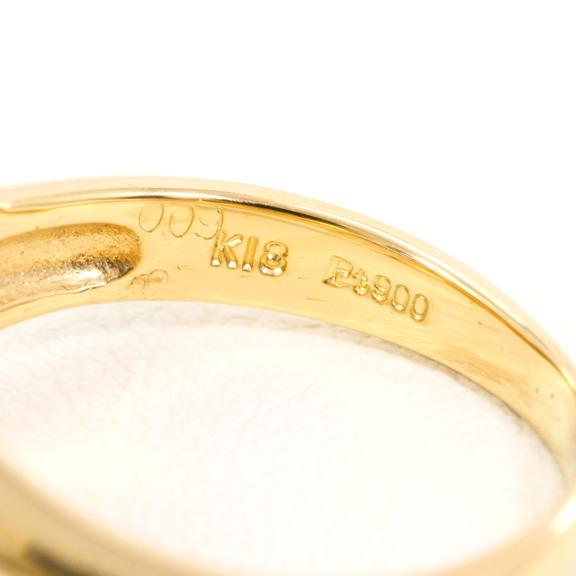 Unbranded Platinum Yellow Gold Yellow Gold (18K) Platinum 900 Band Ring (Pre-Owned)