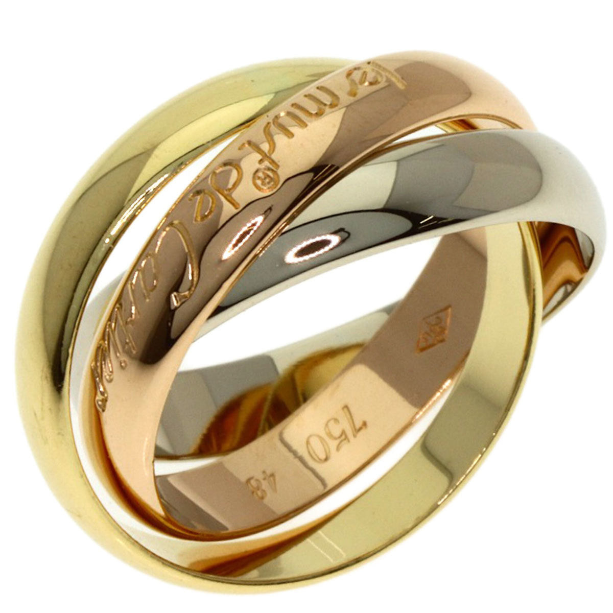 Cartier Trinity Yellow Gold (18K) Pink Gold (18K) White Gold (18K) Band Ring (Pre-Owned)