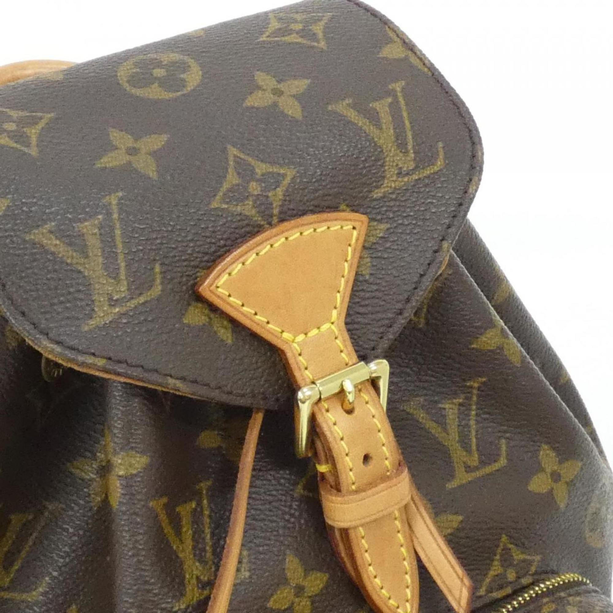 Louis Vuitton Marron Coated Canvas Backpack (Pre-Owned)