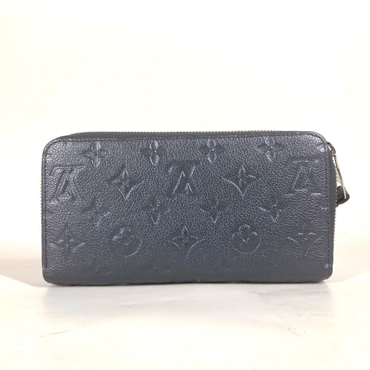 Louis Vuitton Blue Monogram Empreinte Leather Long Wallet (Bi-Fold) (Pre-Owned)