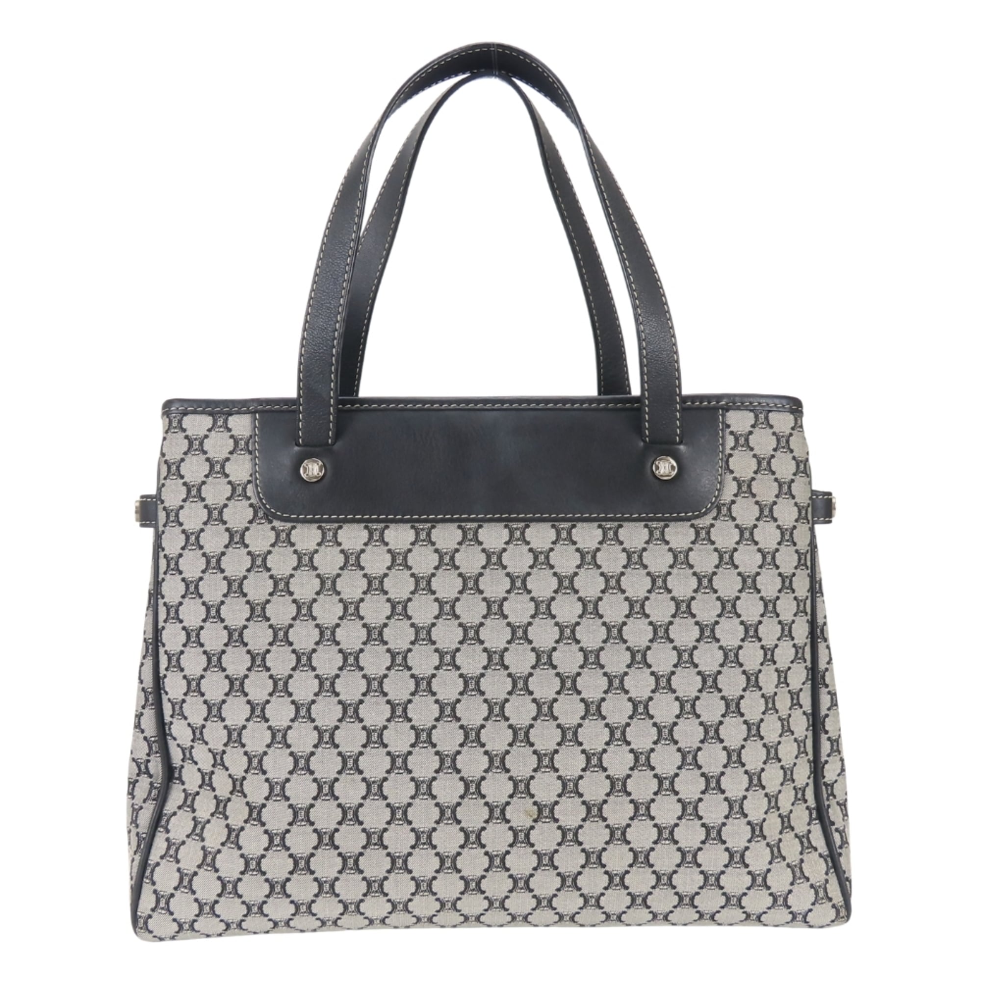 Celine Macadam Black Gray Tote Bag (Pre-Owned)