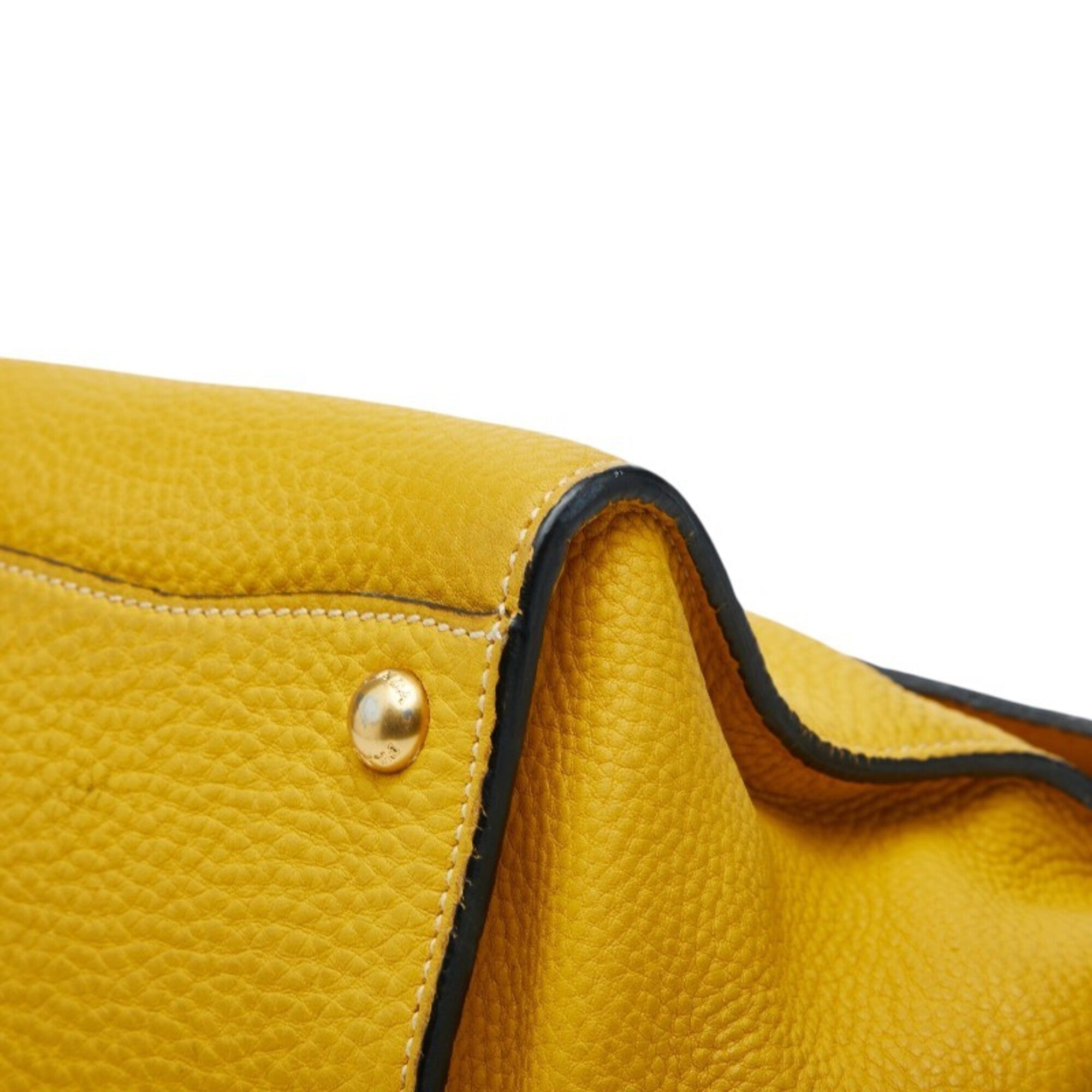 Prada Yellow Handbag Shoulder Bag (Pre-Owned)