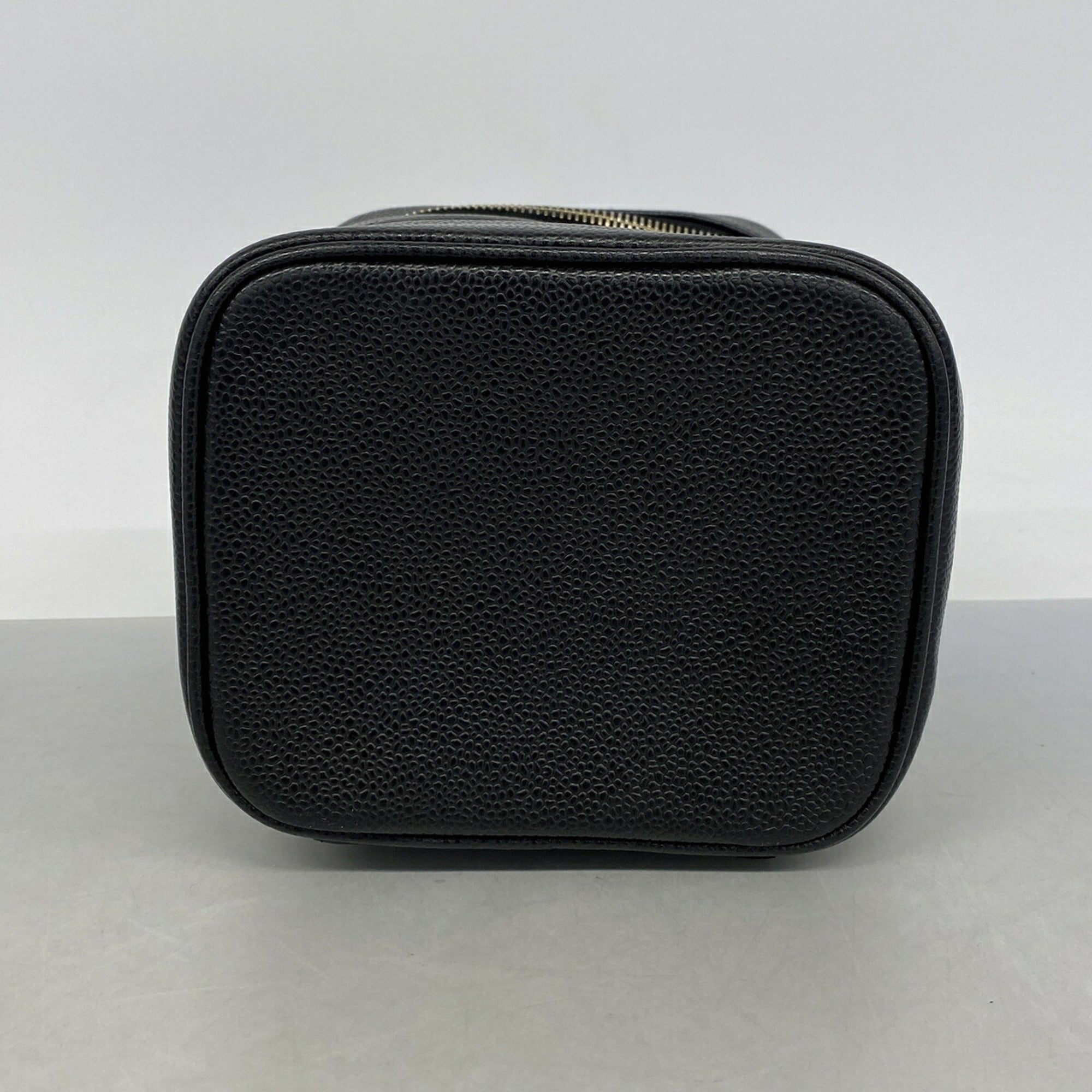 Chanel Black Grained Calfskin Vanity Bag (Pre-Owned)