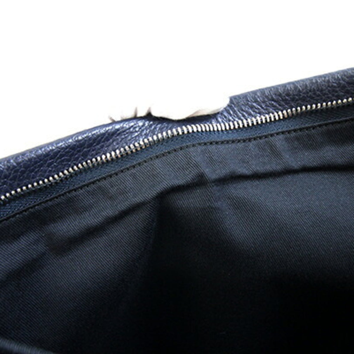 Bally Navy Leather Shoulder Bag (Pre-Owned)