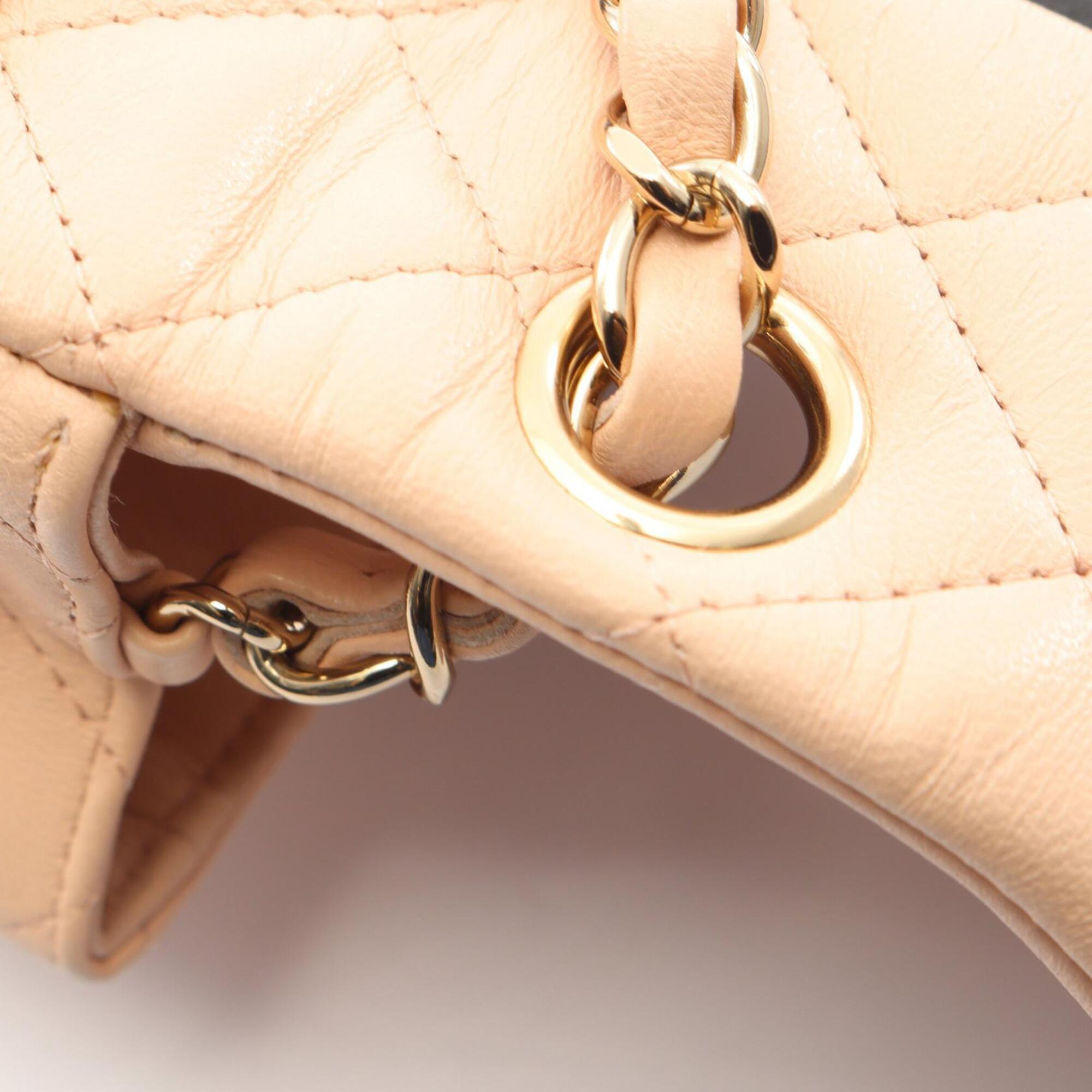 Chanel Black Pink Leather Handbag Shoulder Bag (Pre-Owned)