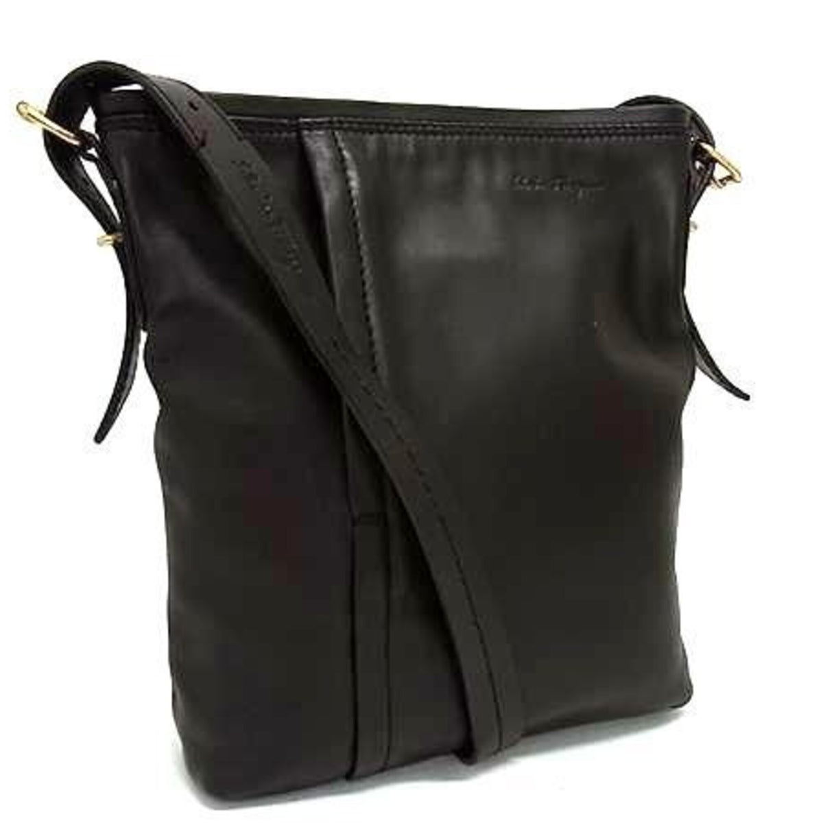 Salvatore Ferragamo Brown Leather Shoulder Bag (Pre-Owned)