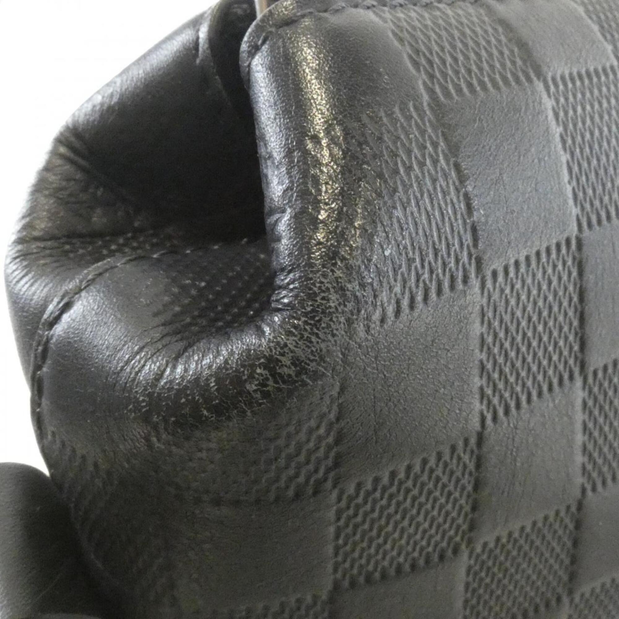 Louis Vuitton Damier Canvas Matte Silver Leather Shoulder Bag (Pre-Owned)