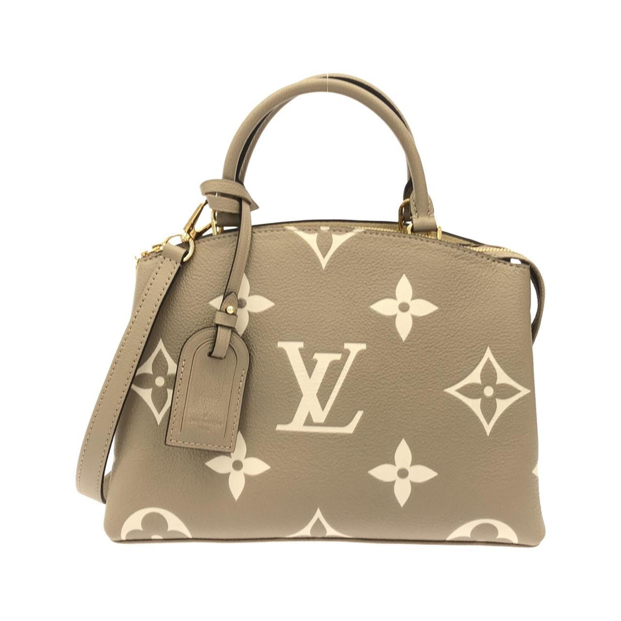 Louis Vuitton Cream Tourterelle Leather Handbag (Pre-Owned)