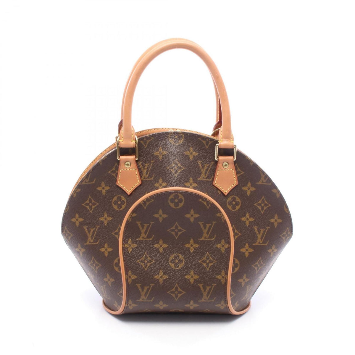 Louis Vuitton Brown Monogram Coated Canvas Leather Handbag (Pre-Owned)