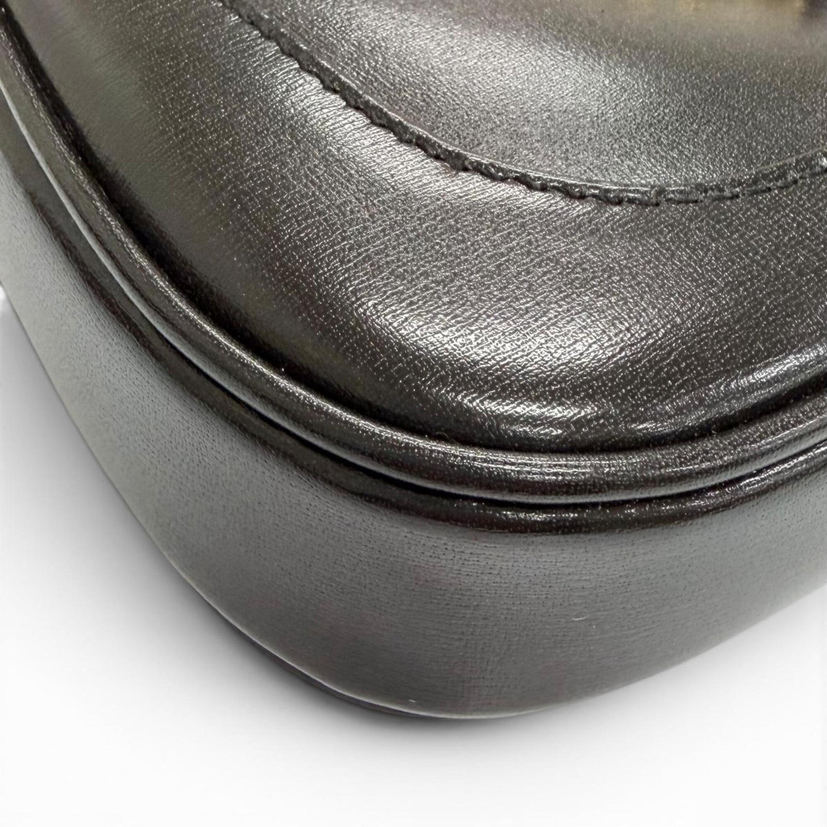 Gucci Black Leather Handbag Shoulder Bag (Pre-Owned)